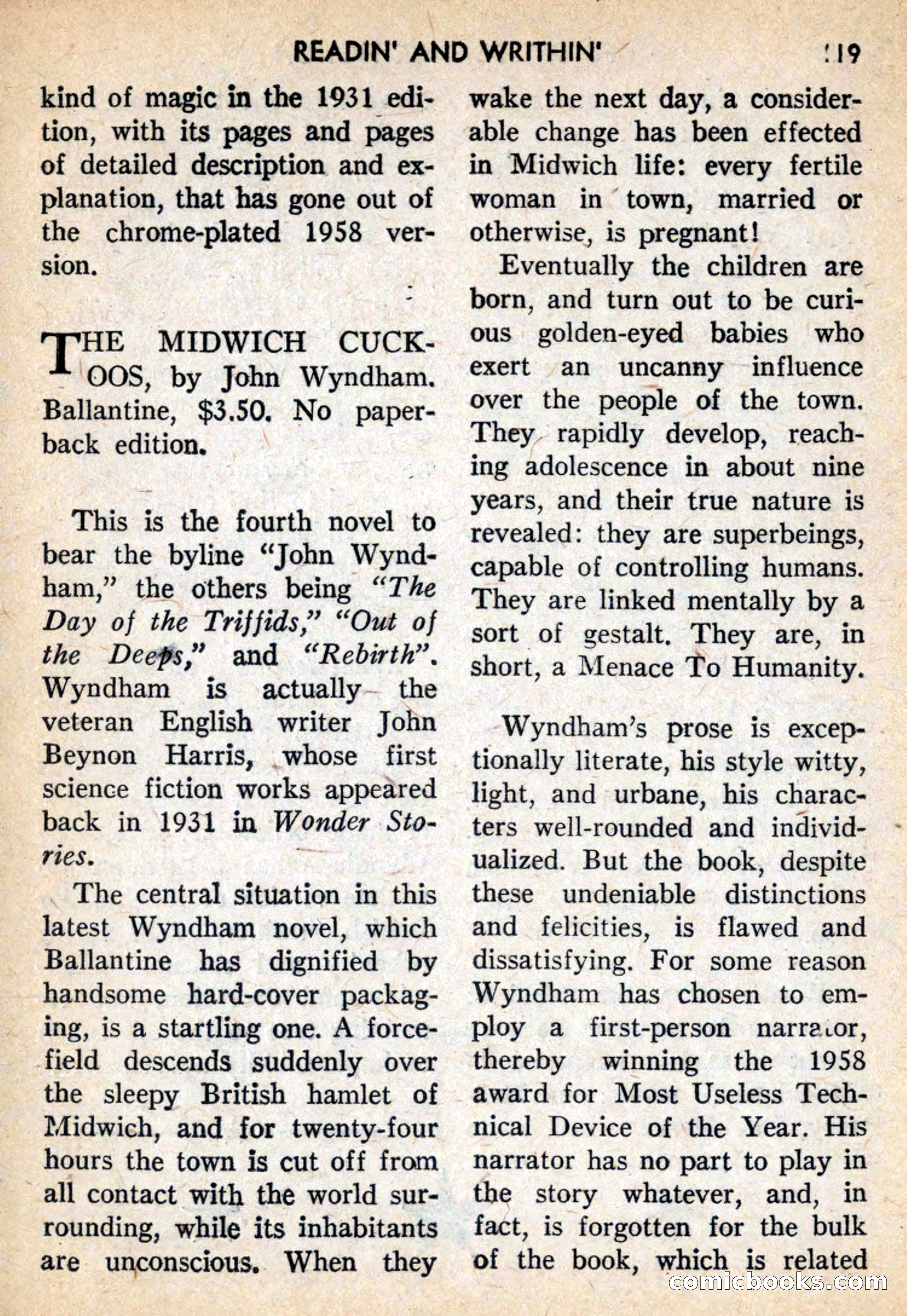 Future Science Fiction, February 1959 — page 119 of 132