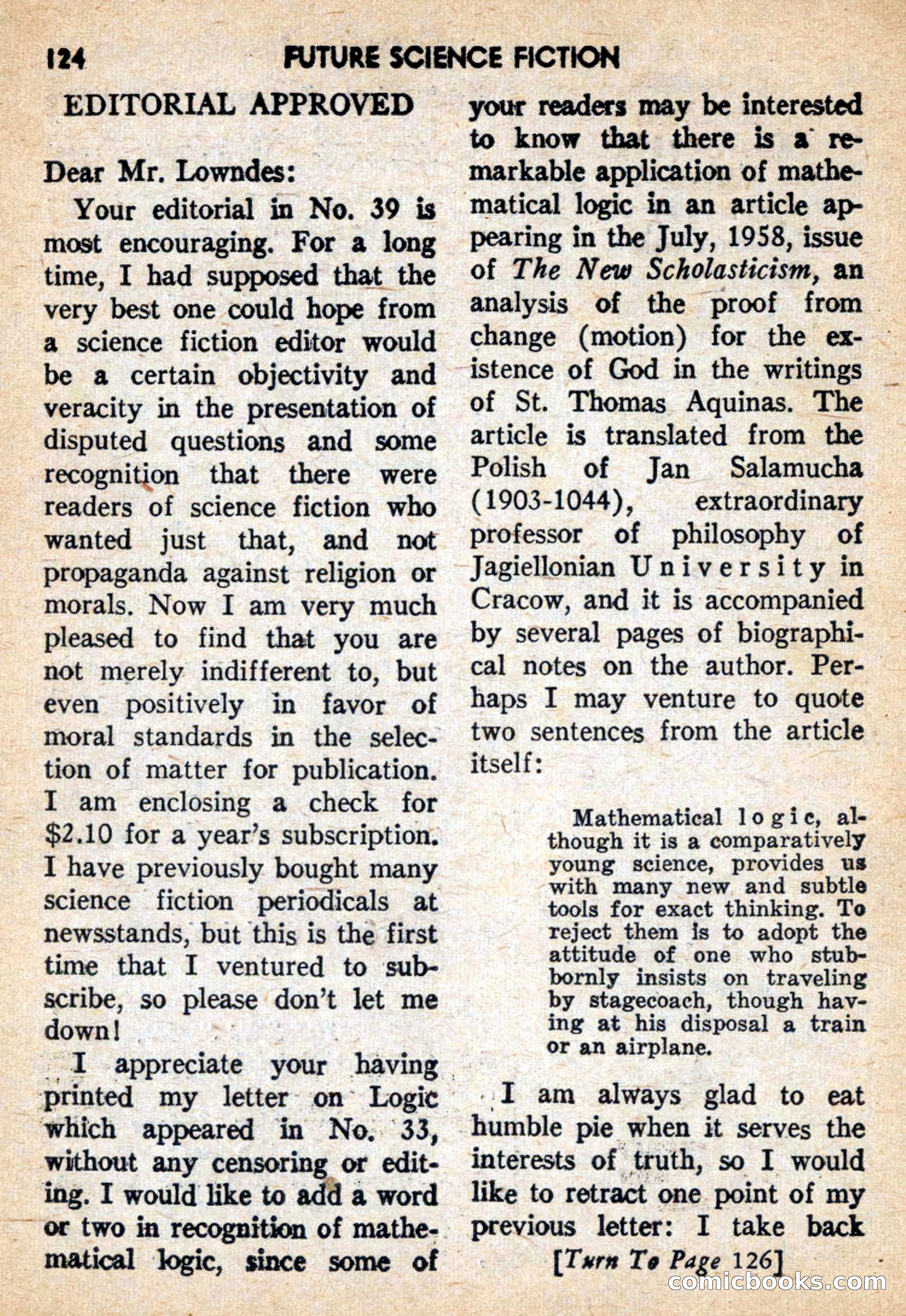Future Science Fiction, February 1959 — page 124 of 132