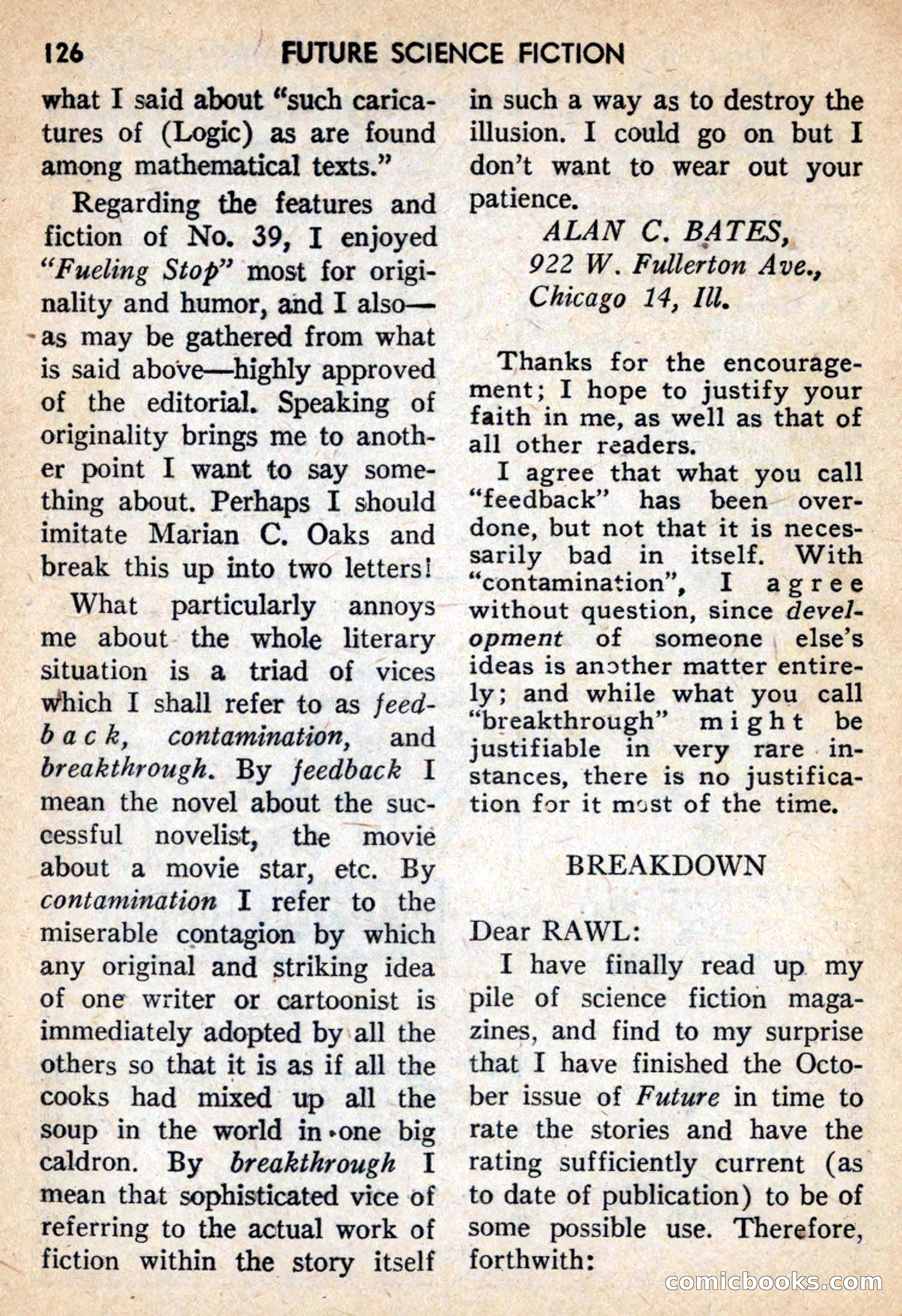 Future Science Fiction, February 1959 — page 126 of 132
