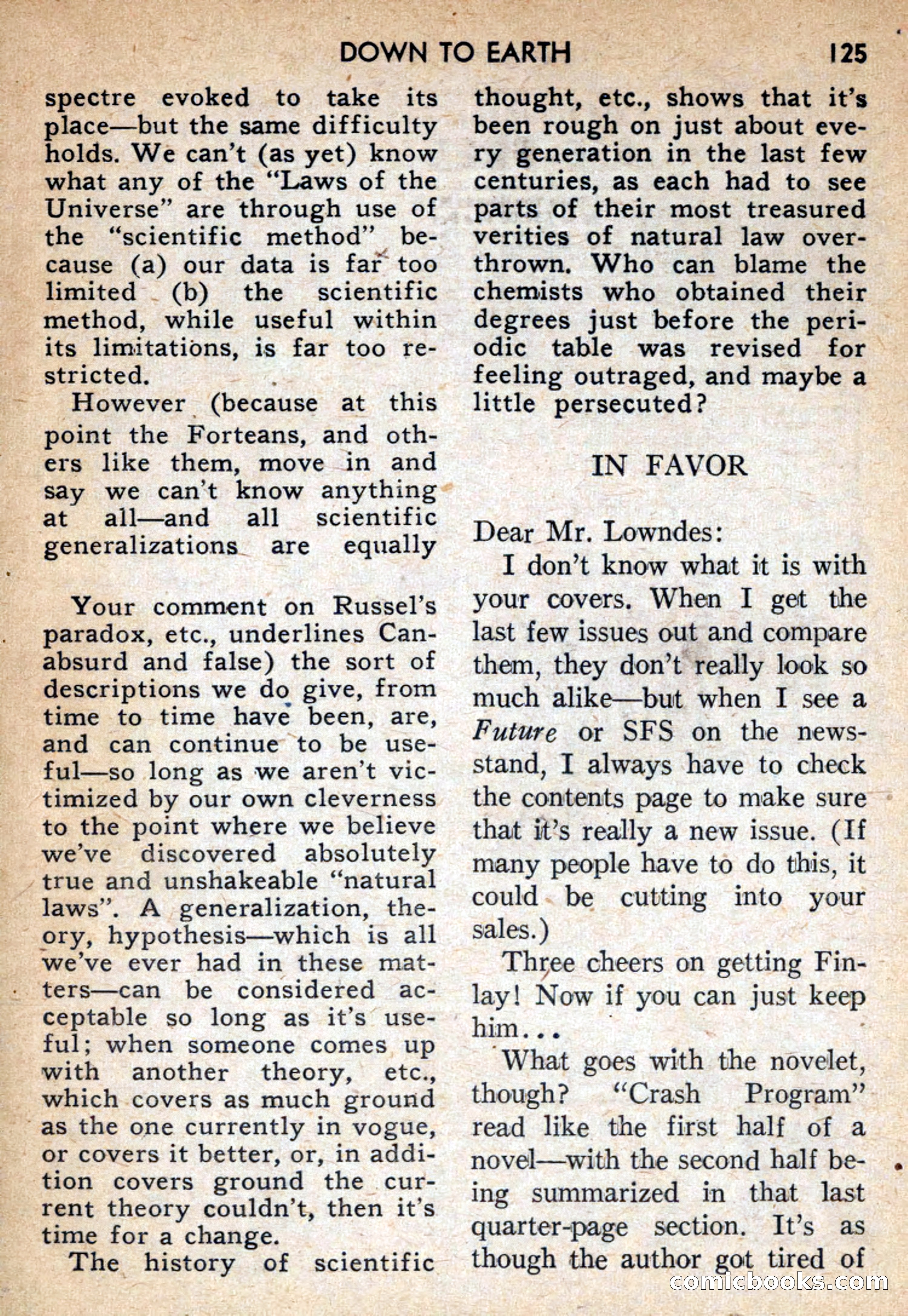 Future Science Fiction #42 — page 125 of 132