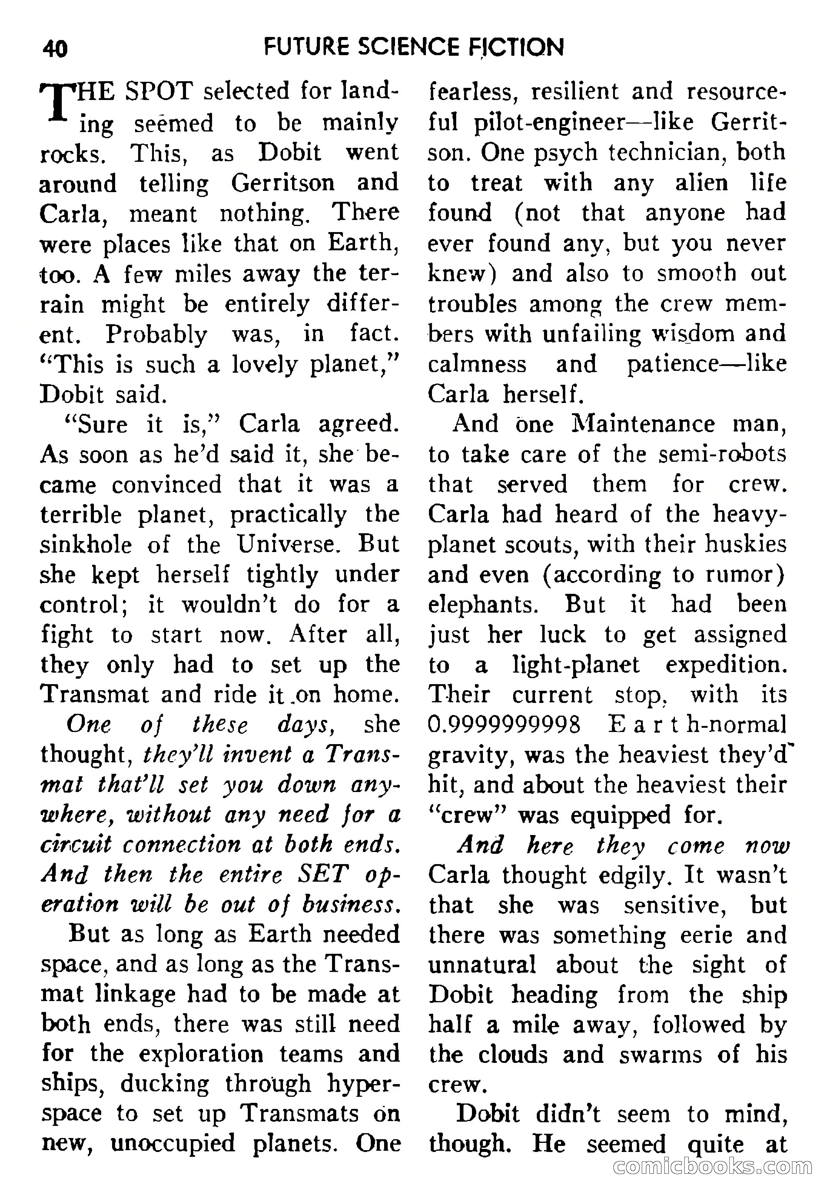 Future Science Fiction #43 — page 40 of 133