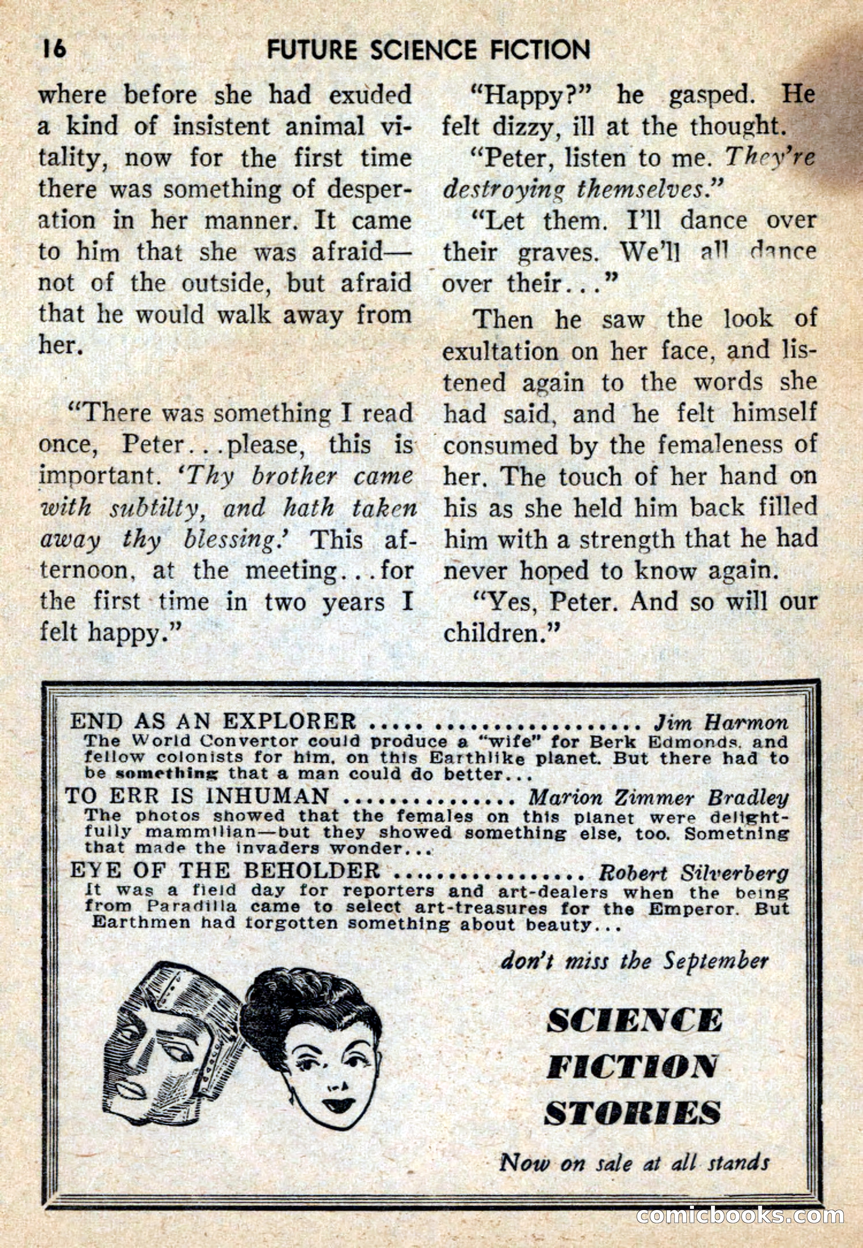 Future Science Fiction, October 1959 — page 16 of 132