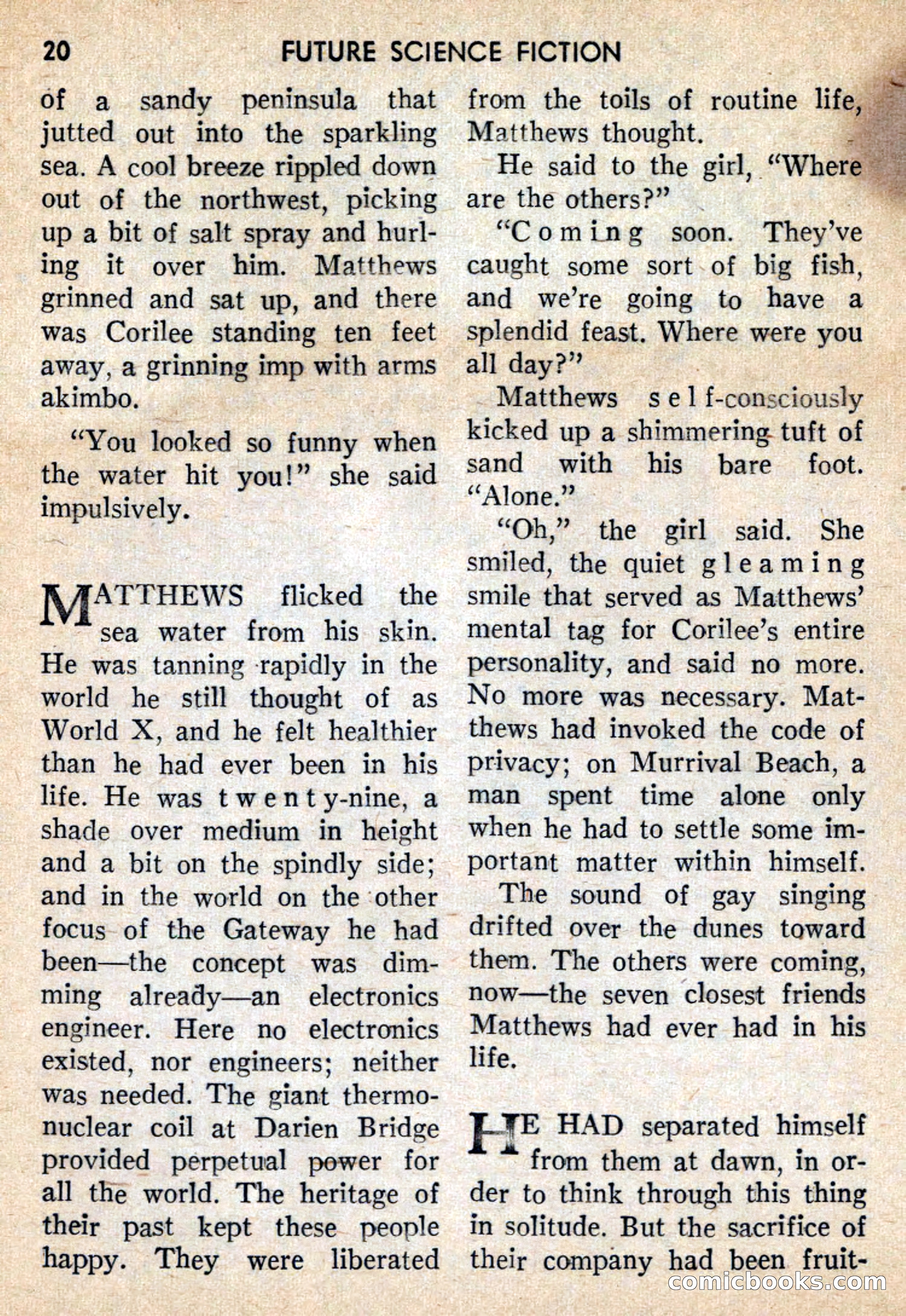 Future Science Fiction, October 1959 — page 20 of 132