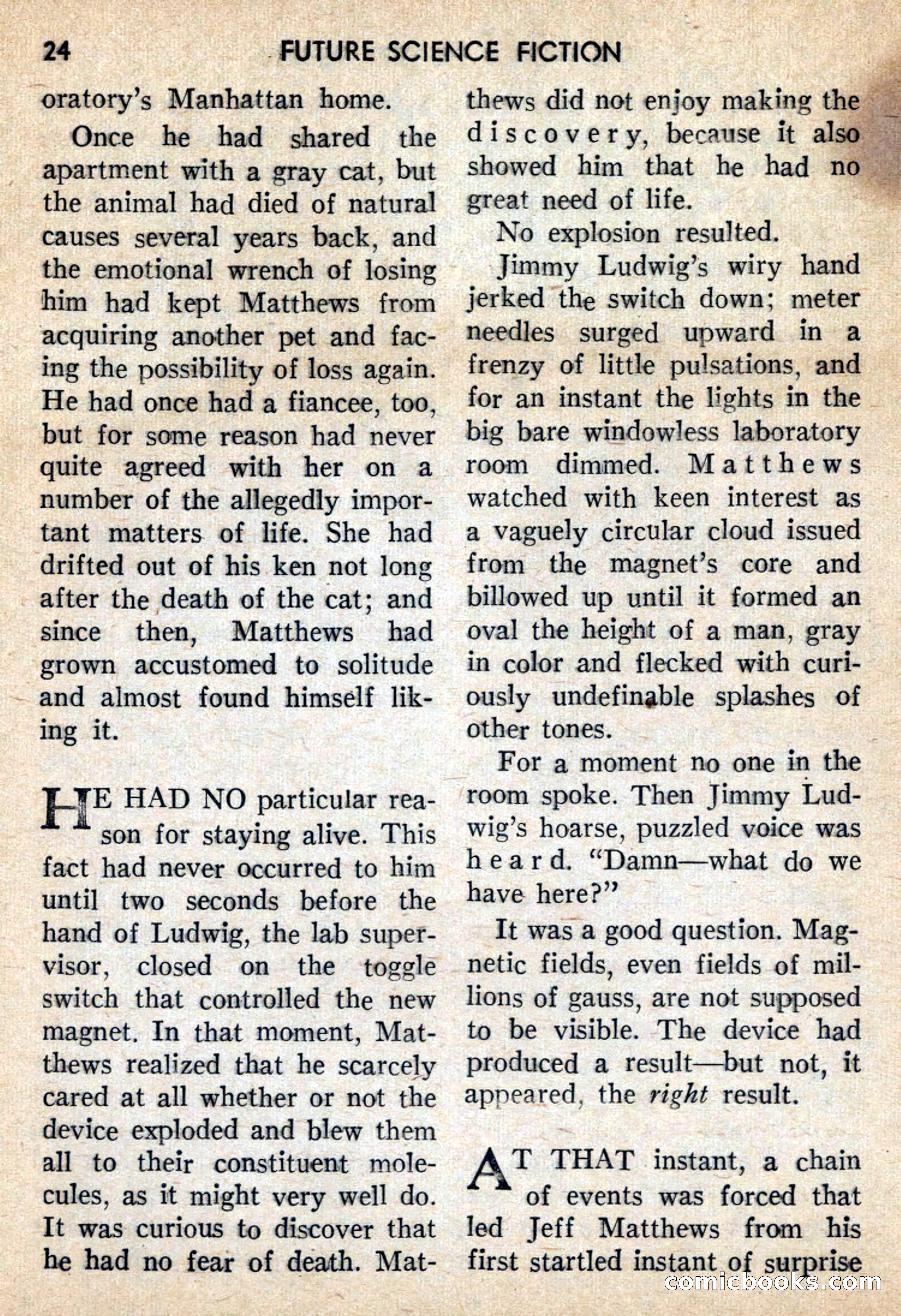Future Science Fiction, October 1959 — page 24 of 132