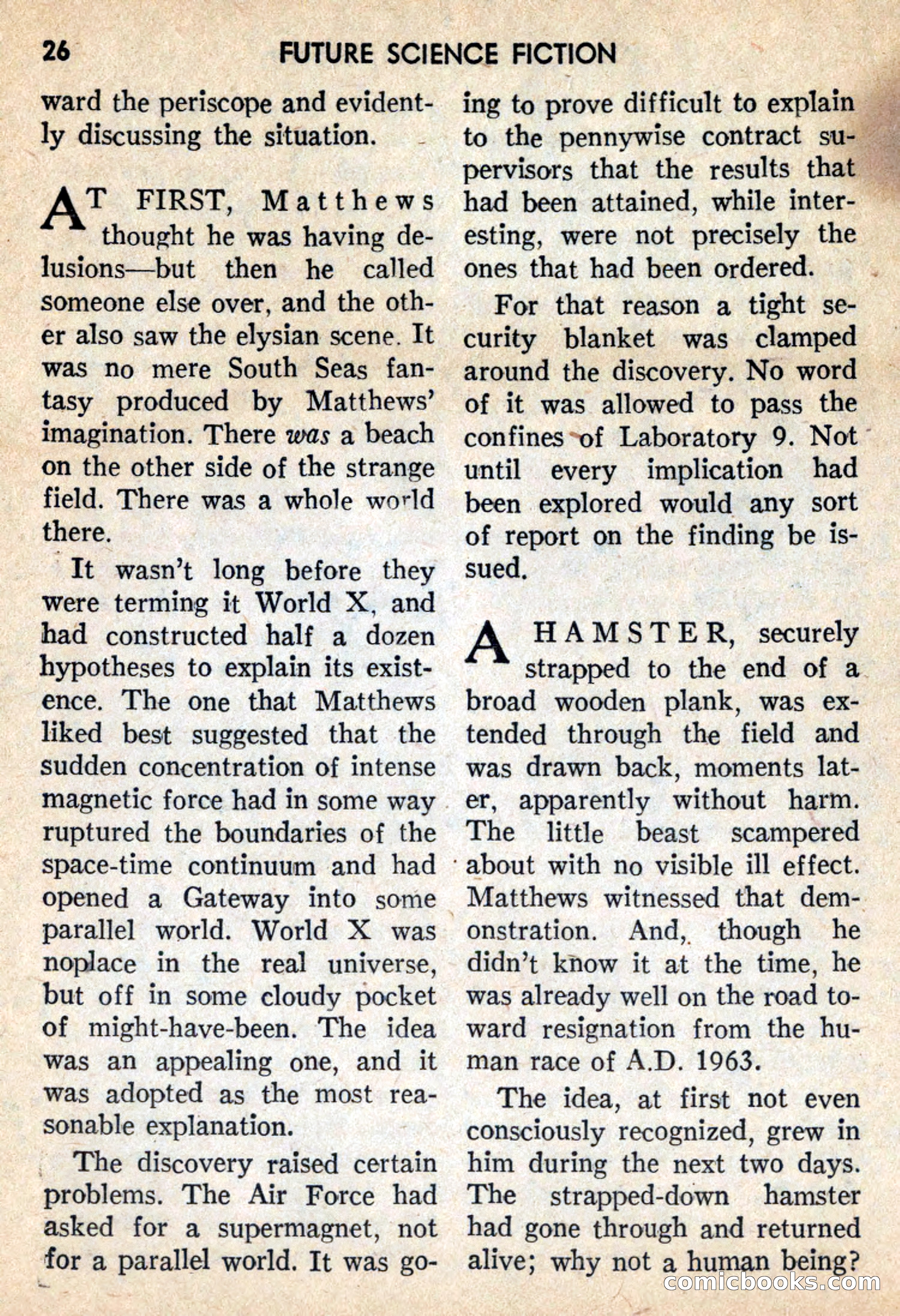 Future Science Fiction, October 1959 — page 26 of 132
