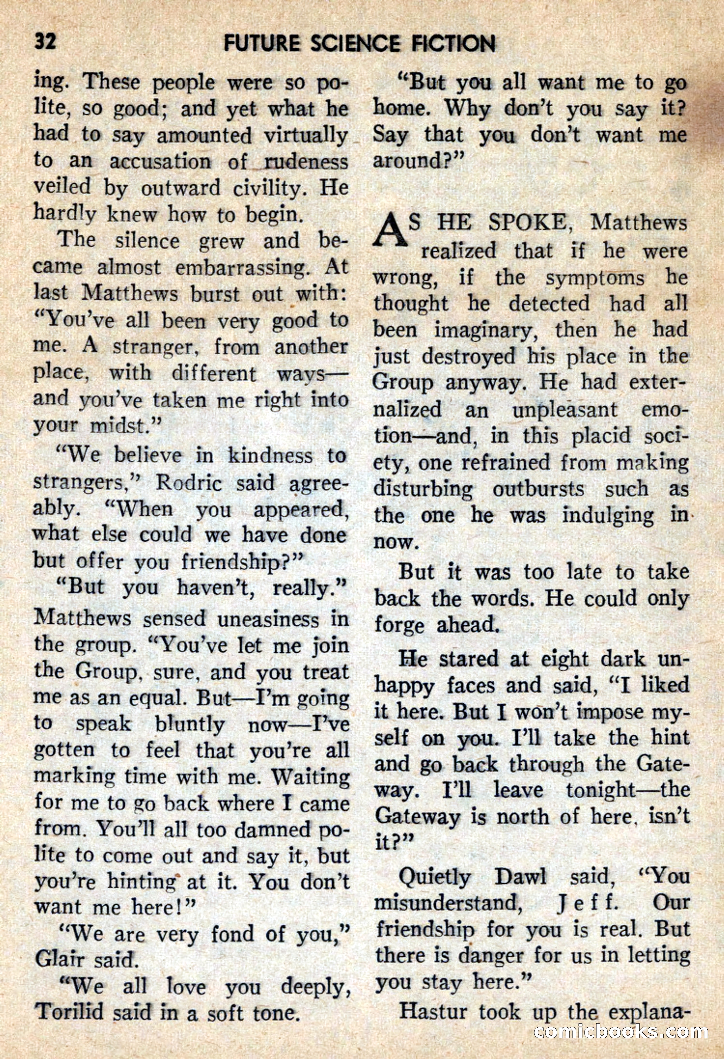 Future Science Fiction, October 1959 — page 32 of 132