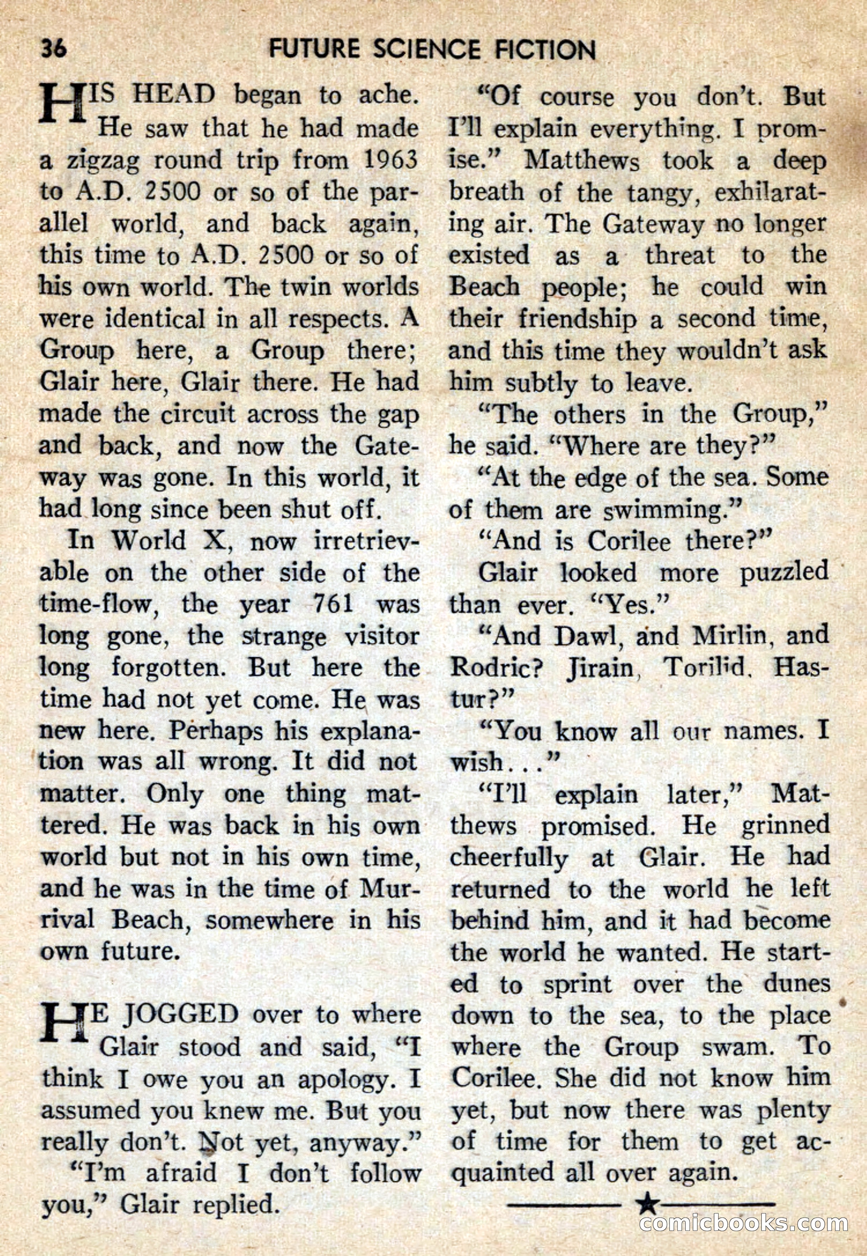 Future Science Fiction, October 1959 — page 36 of 132