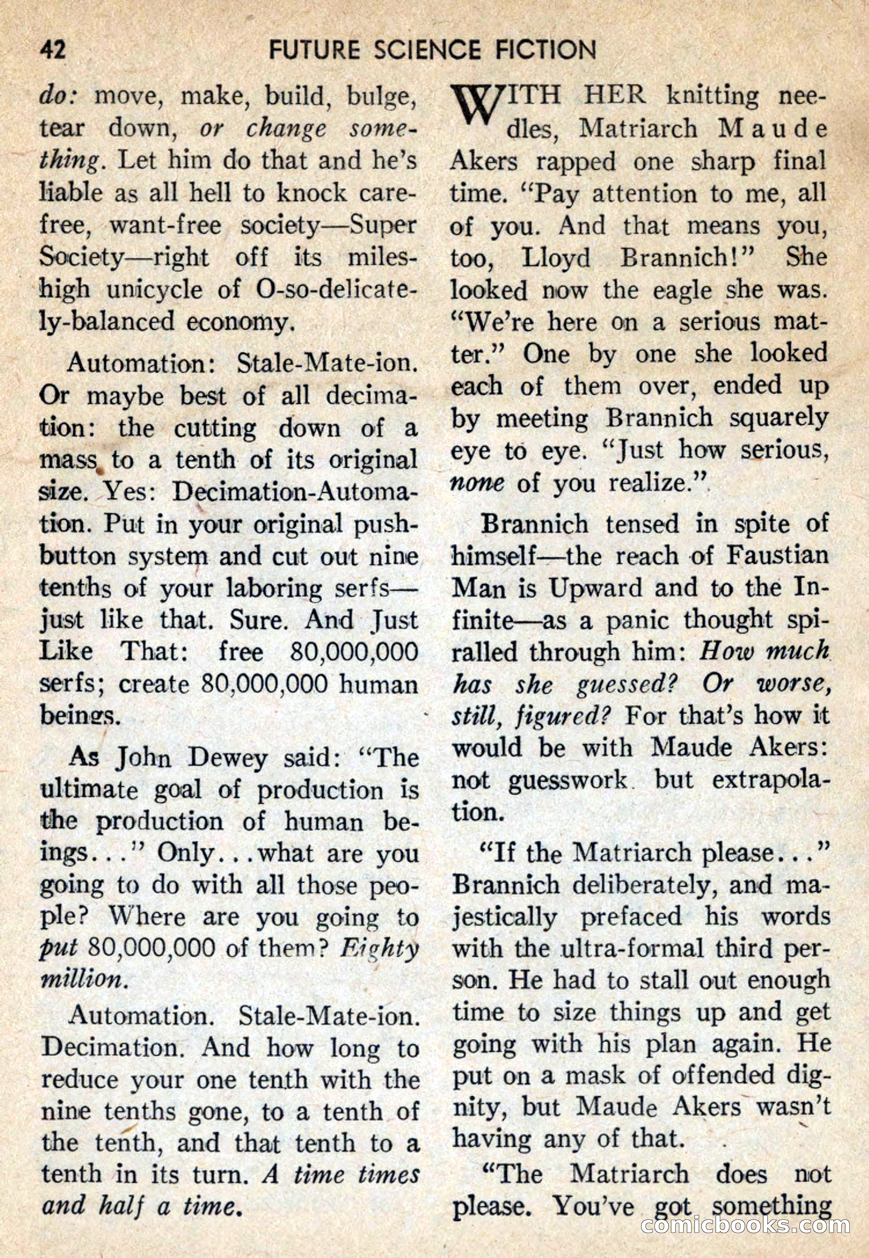 Future Science Fiction, October 1959 — page 42 of 132
