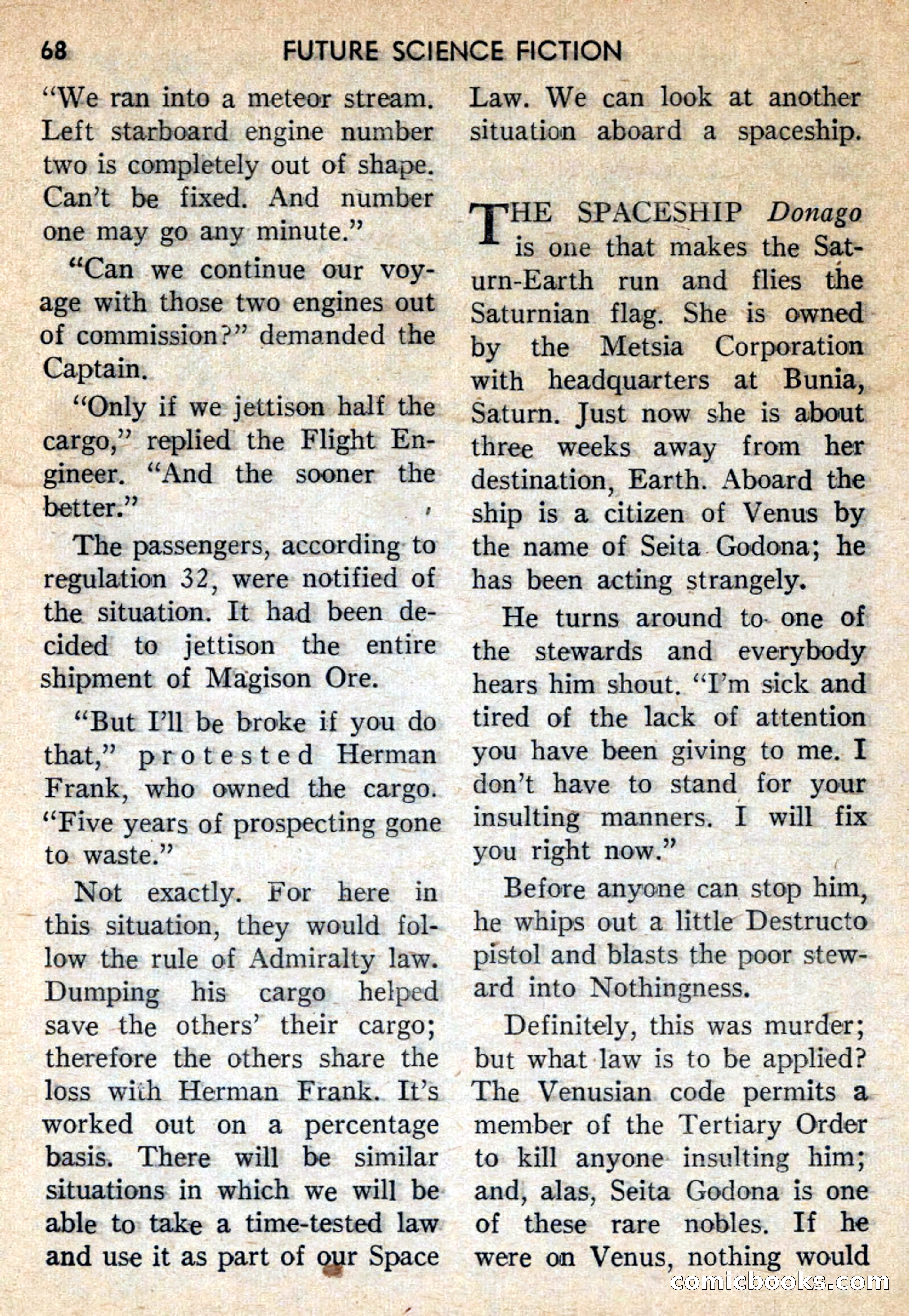 Future Science Fiction, October 1959 — page 68 of 132