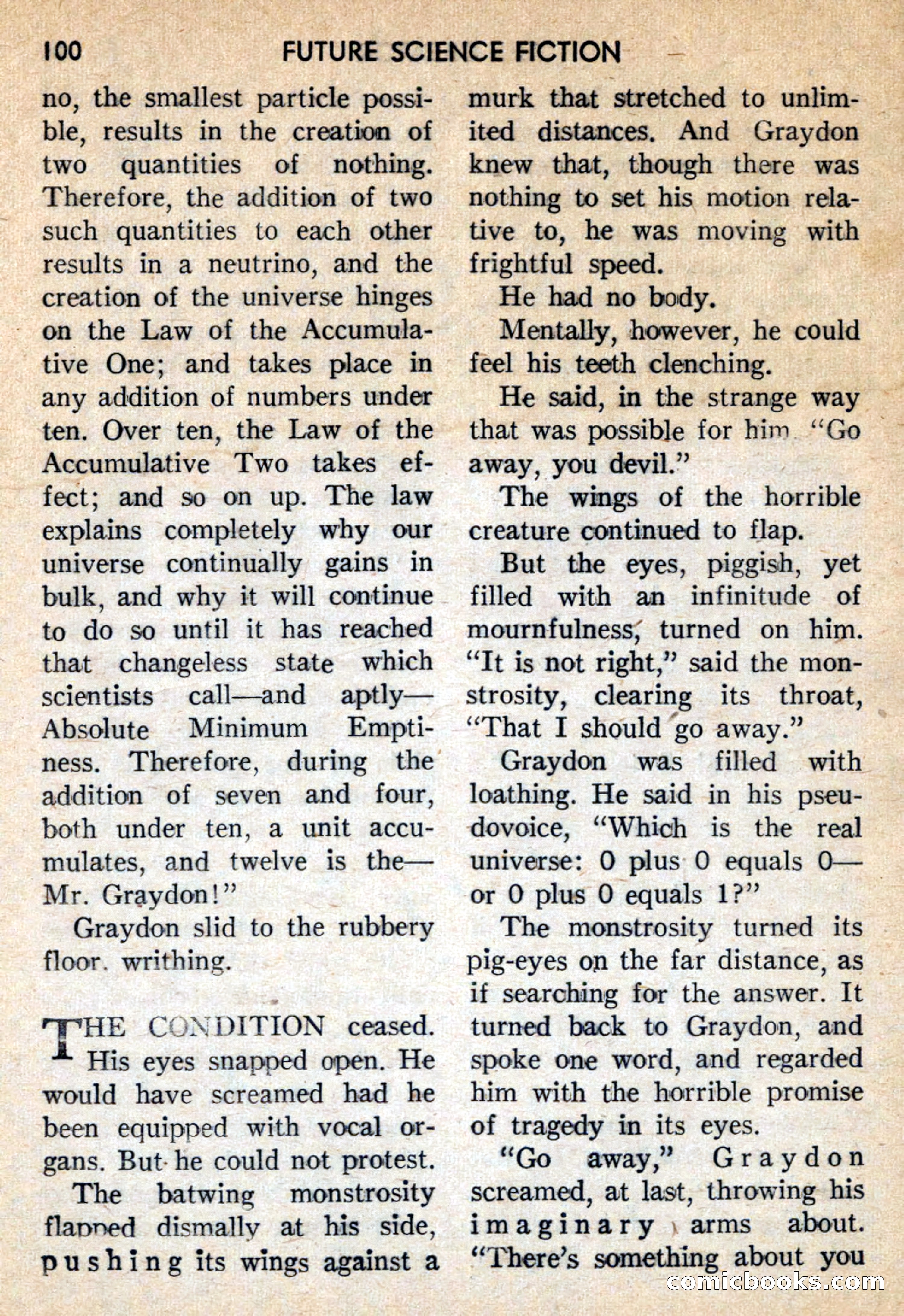 Future Science Fiction, October 1959 — page 100 of 132