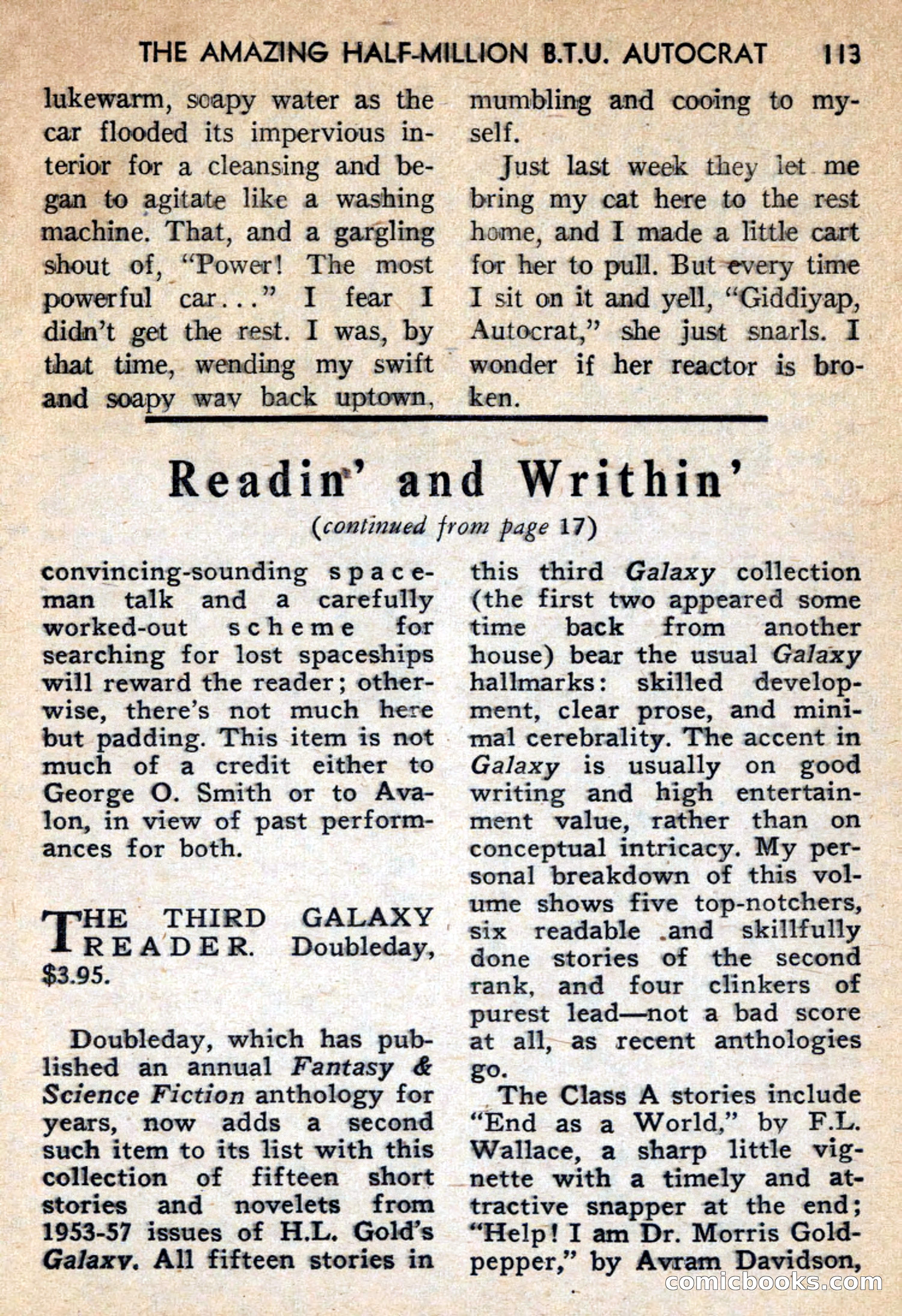 Future Science Fiction, October 1959 — page 113 of 132