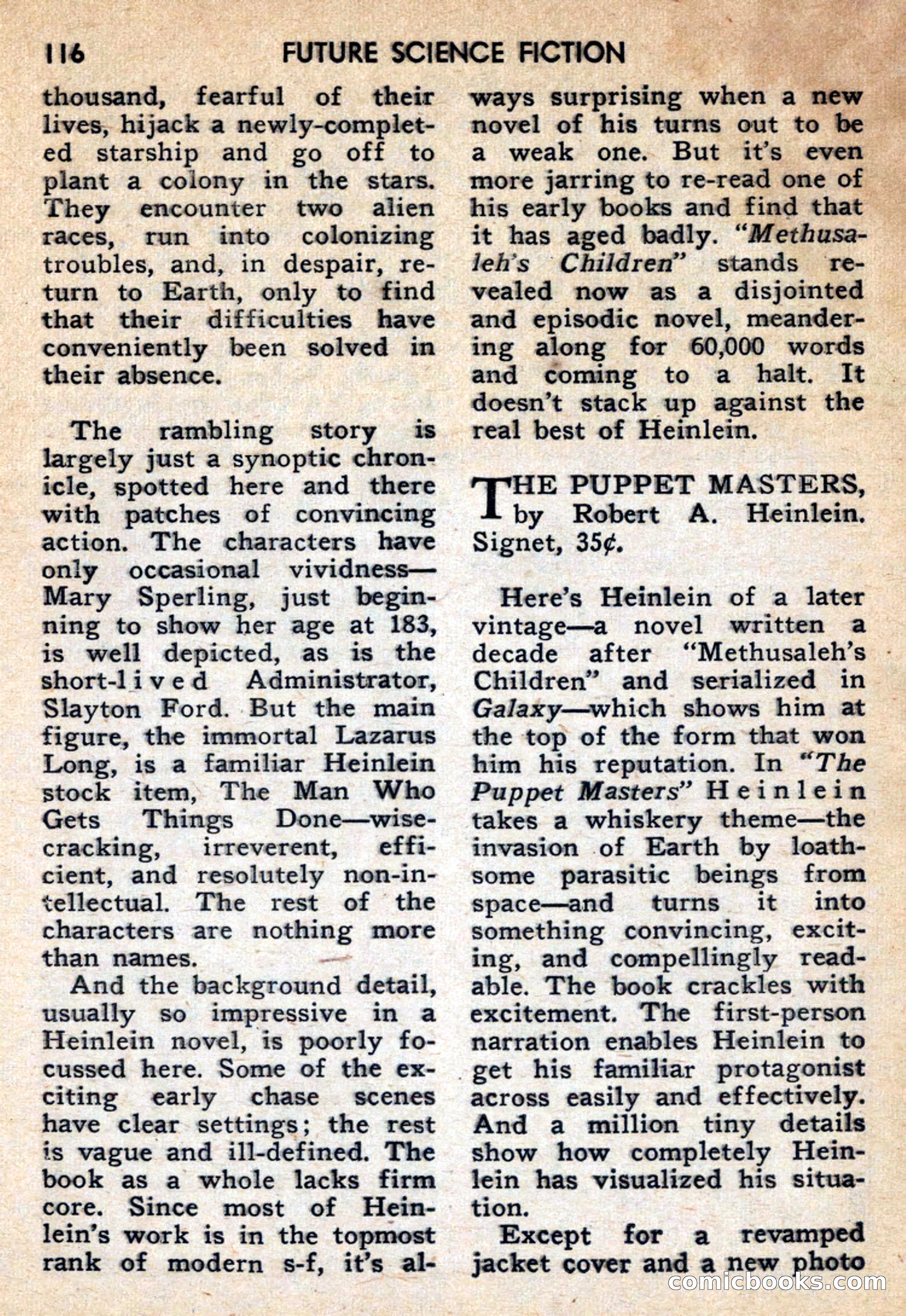 Future Science Fiction, October 1959 — page 116 of 132