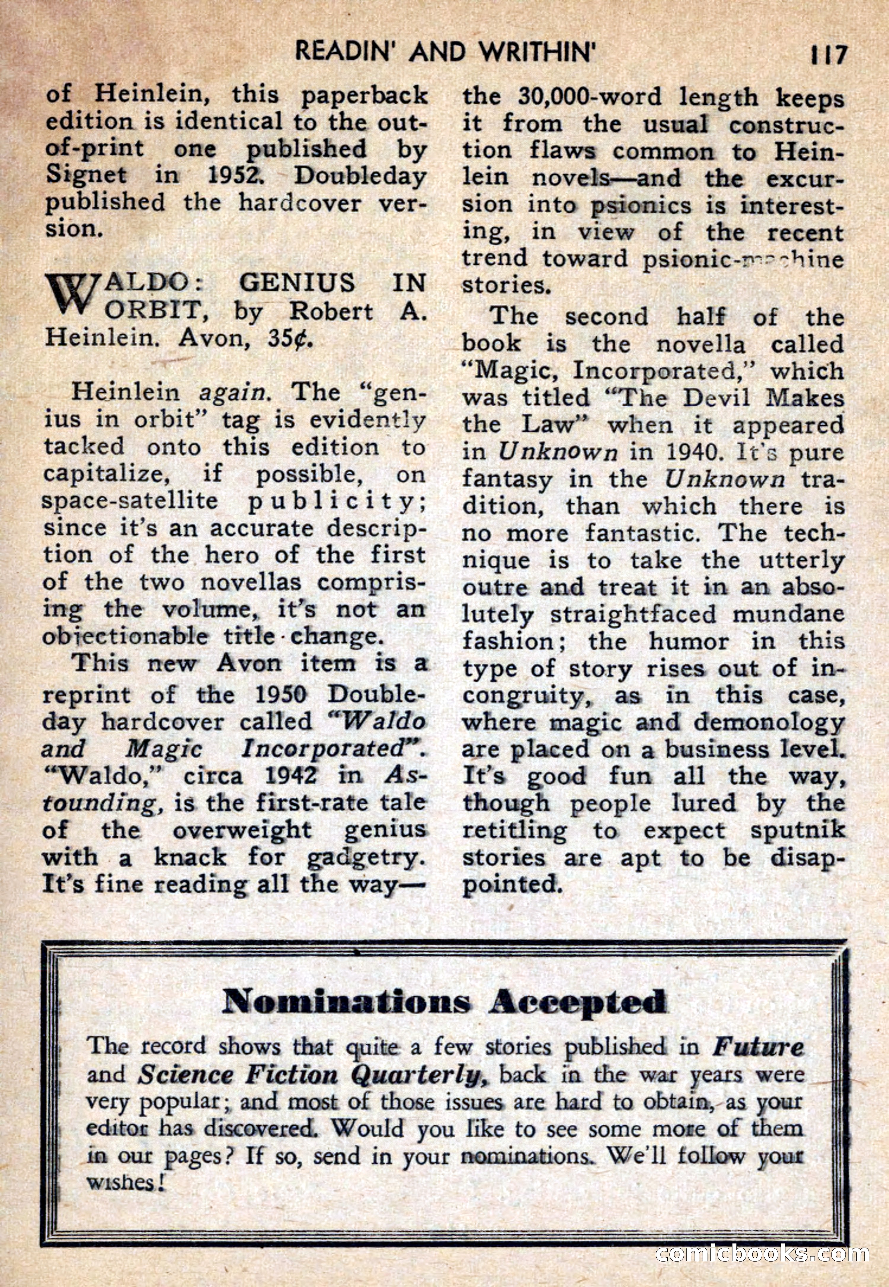 Future Science Fiction, October 1959 — page 117 of 132