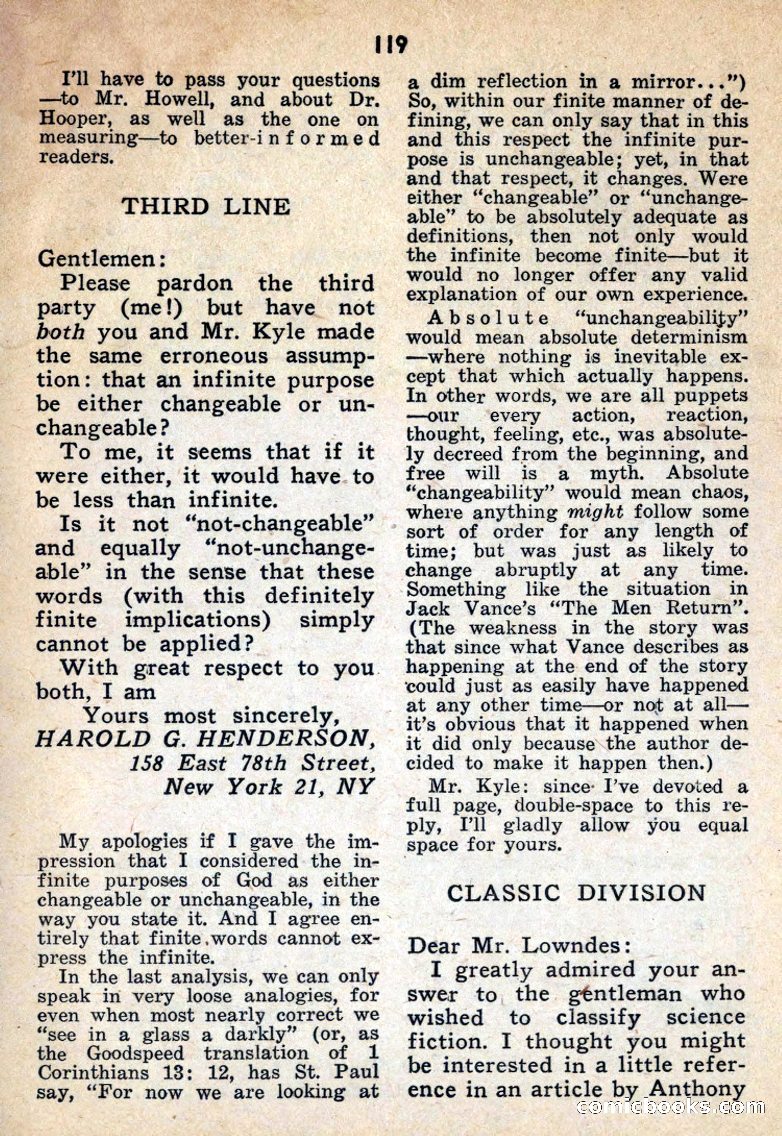 Future Science Fiction, October 1959 — page 119 of 132