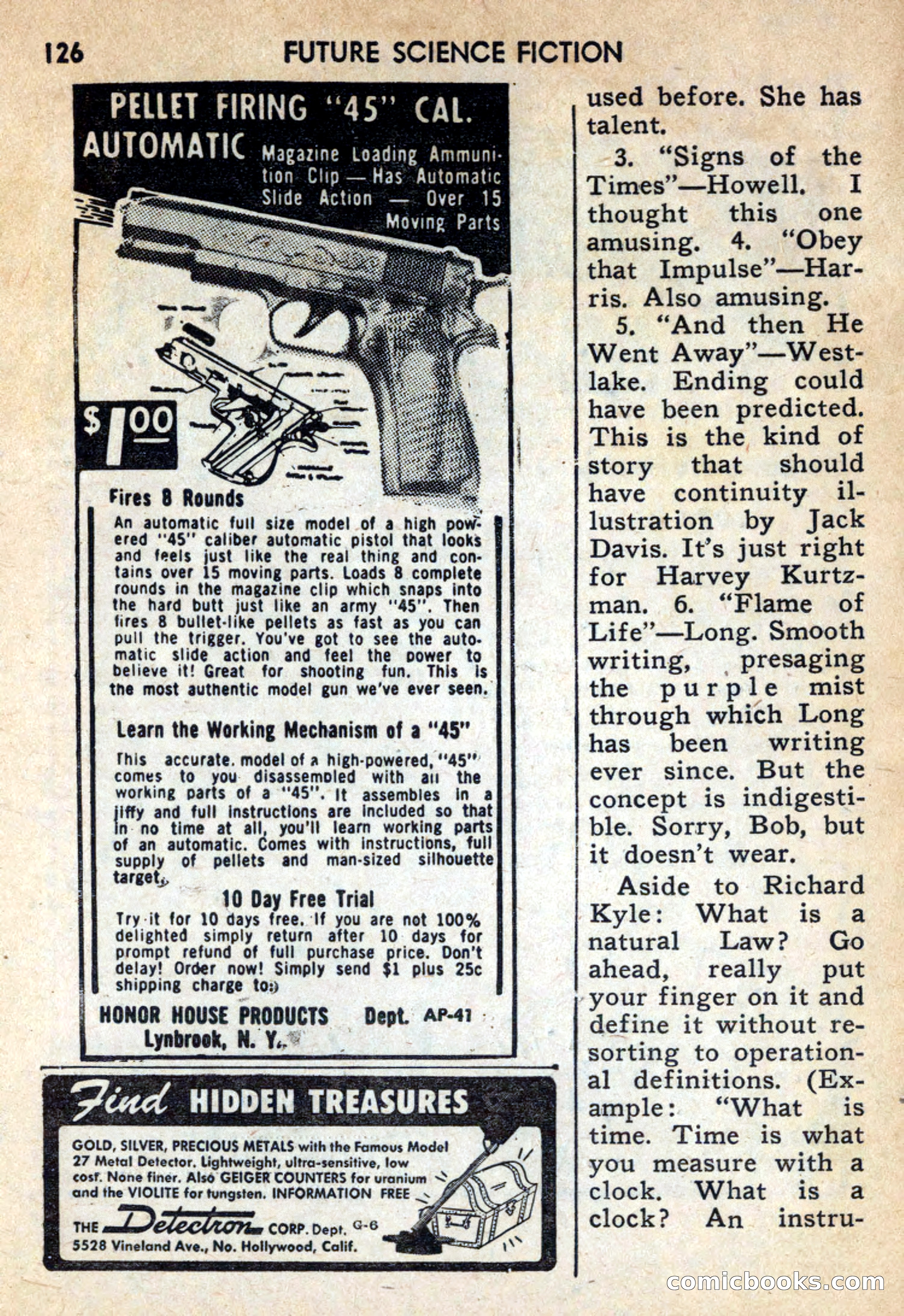 Future Science Fiction, October 1959 — page 126 of 132