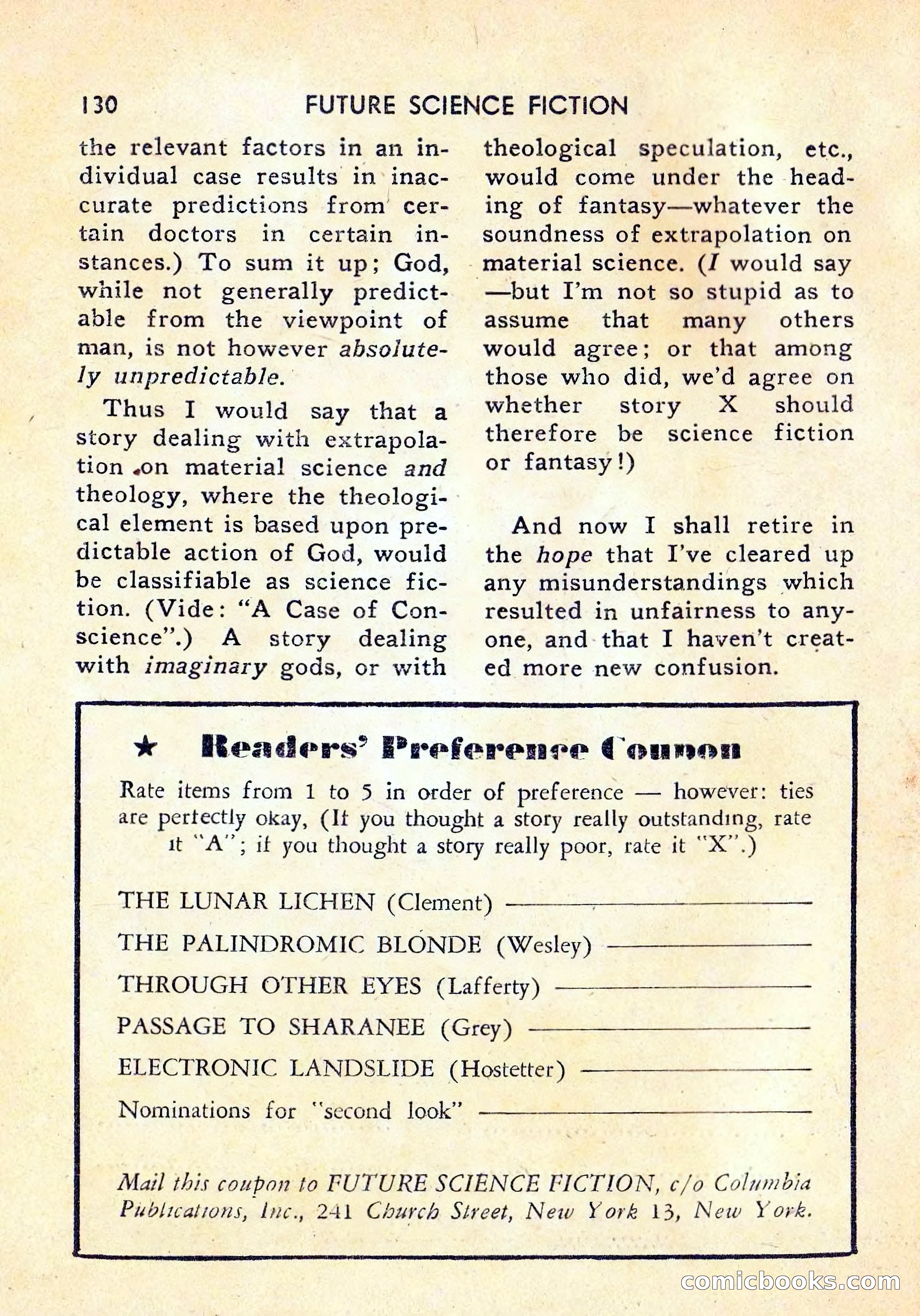 Future Science Fiction #47 — page 131 of 133