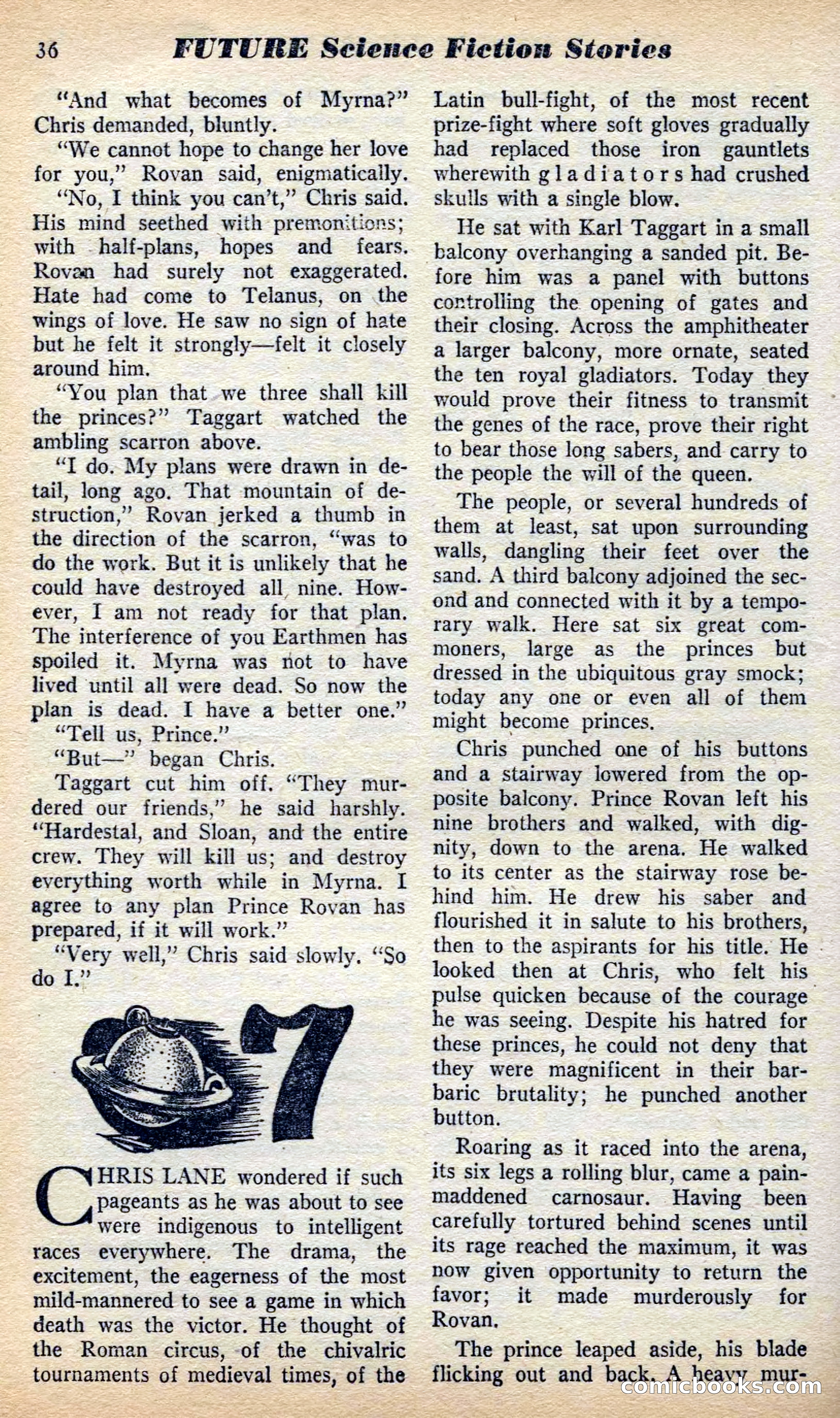 Future Science Fiction, British Edition #6 — page 36 of 102