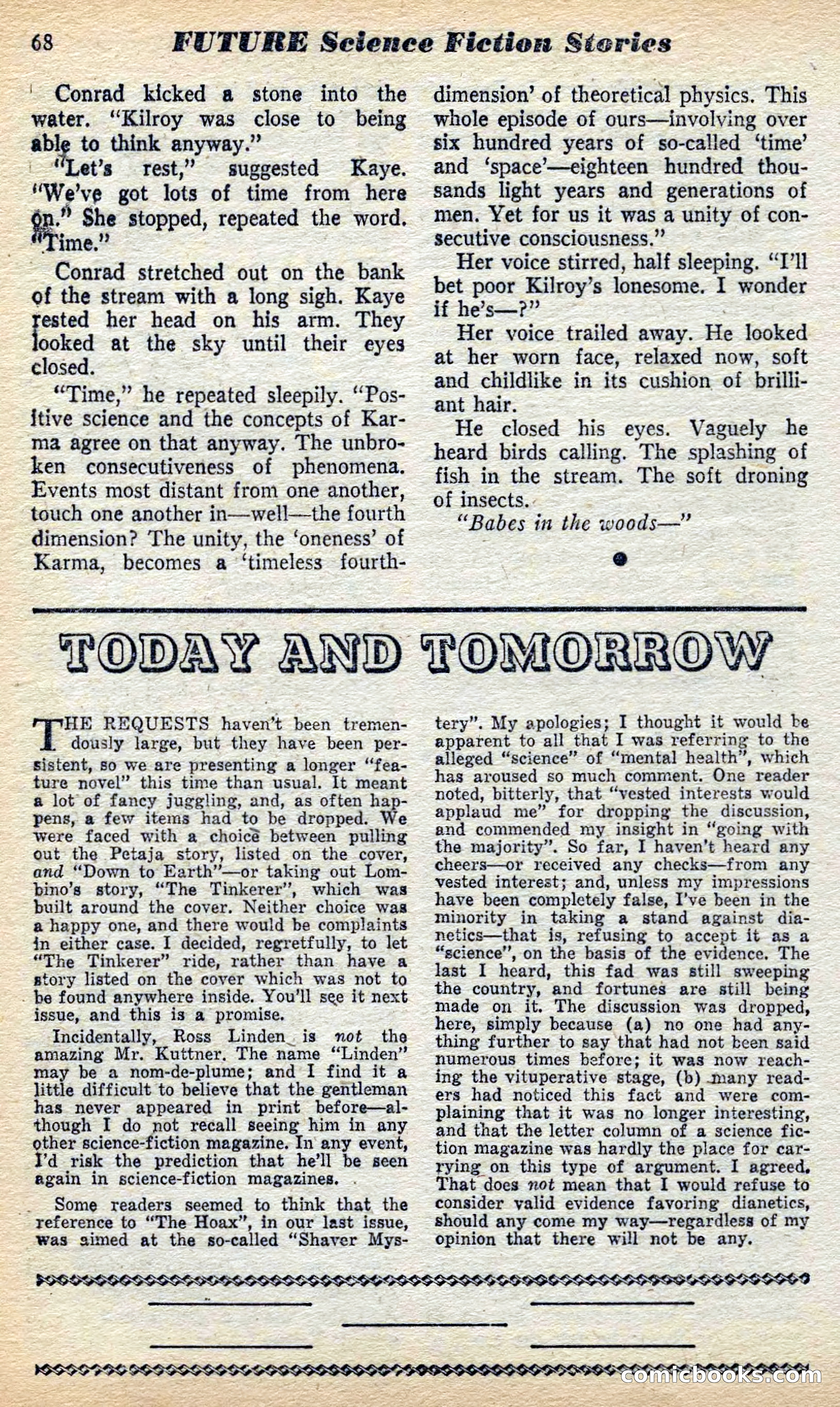 Future Science Fiction, British Edition #6 — page 69 of 102