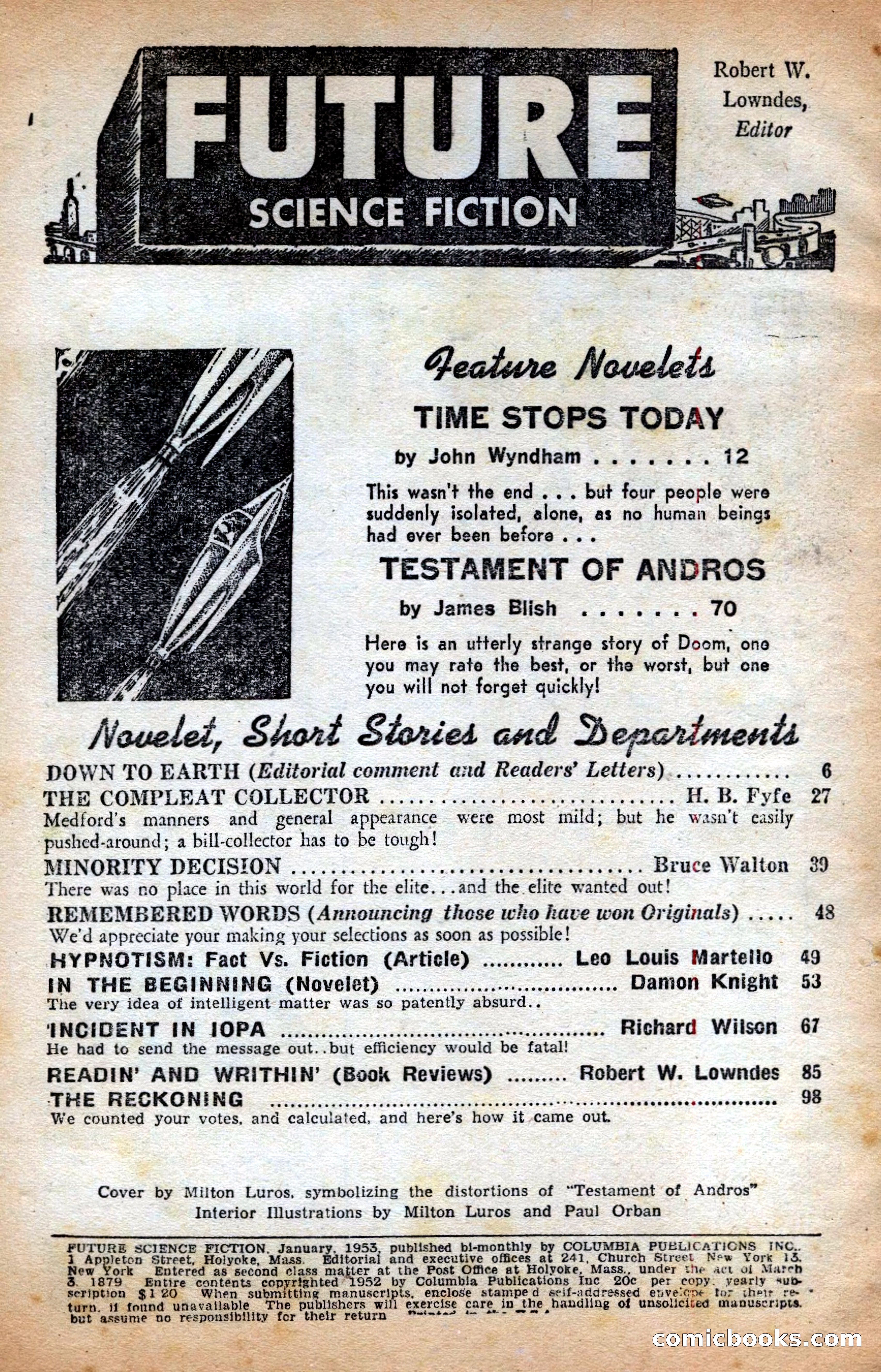 Future Science Fiction British Edition #13 — page 4 of 100