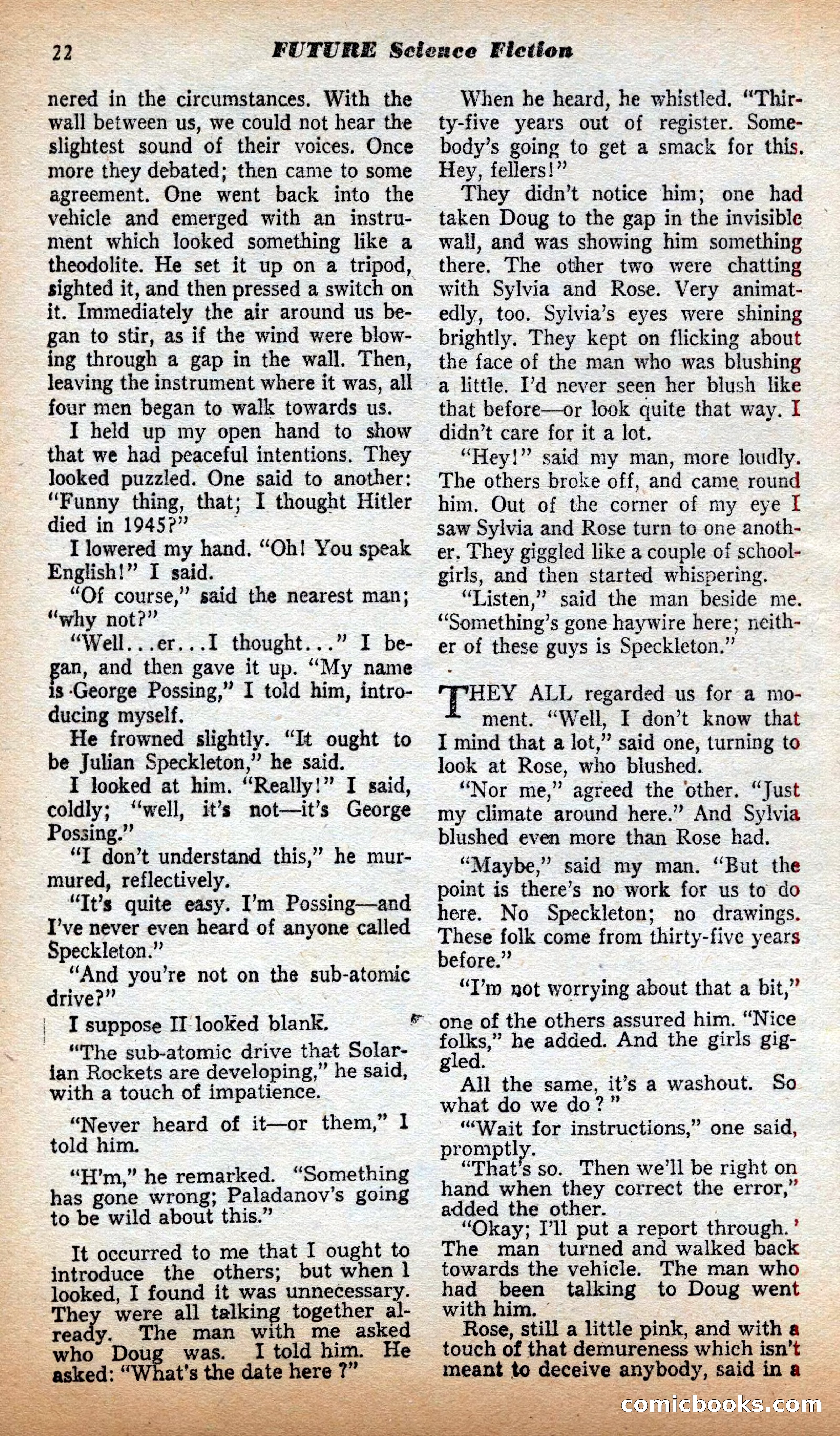Future Science Fiction British Edition #13 — page 22 of 100