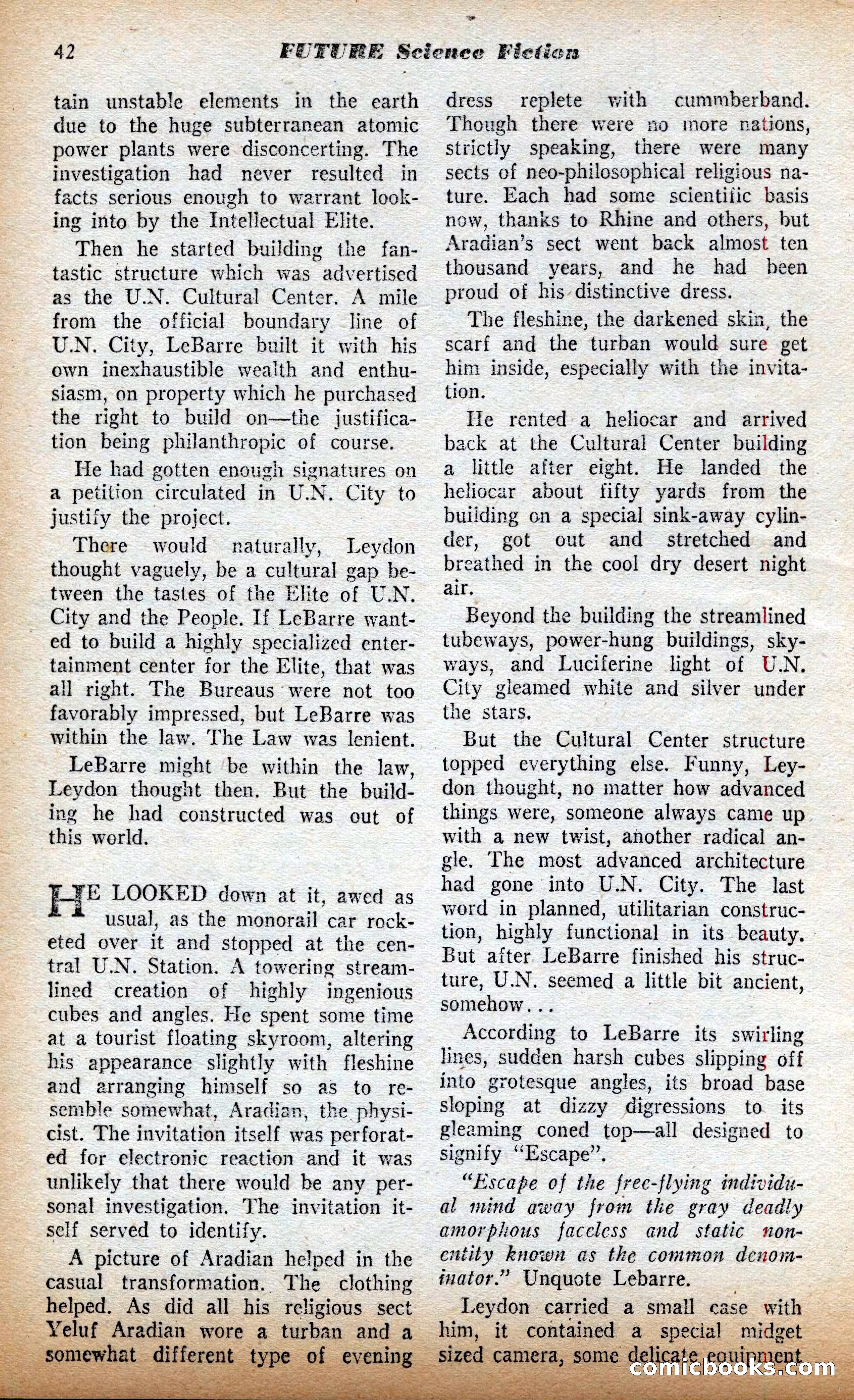 Future Science Fiction British Edition #13 — page 42 of 100