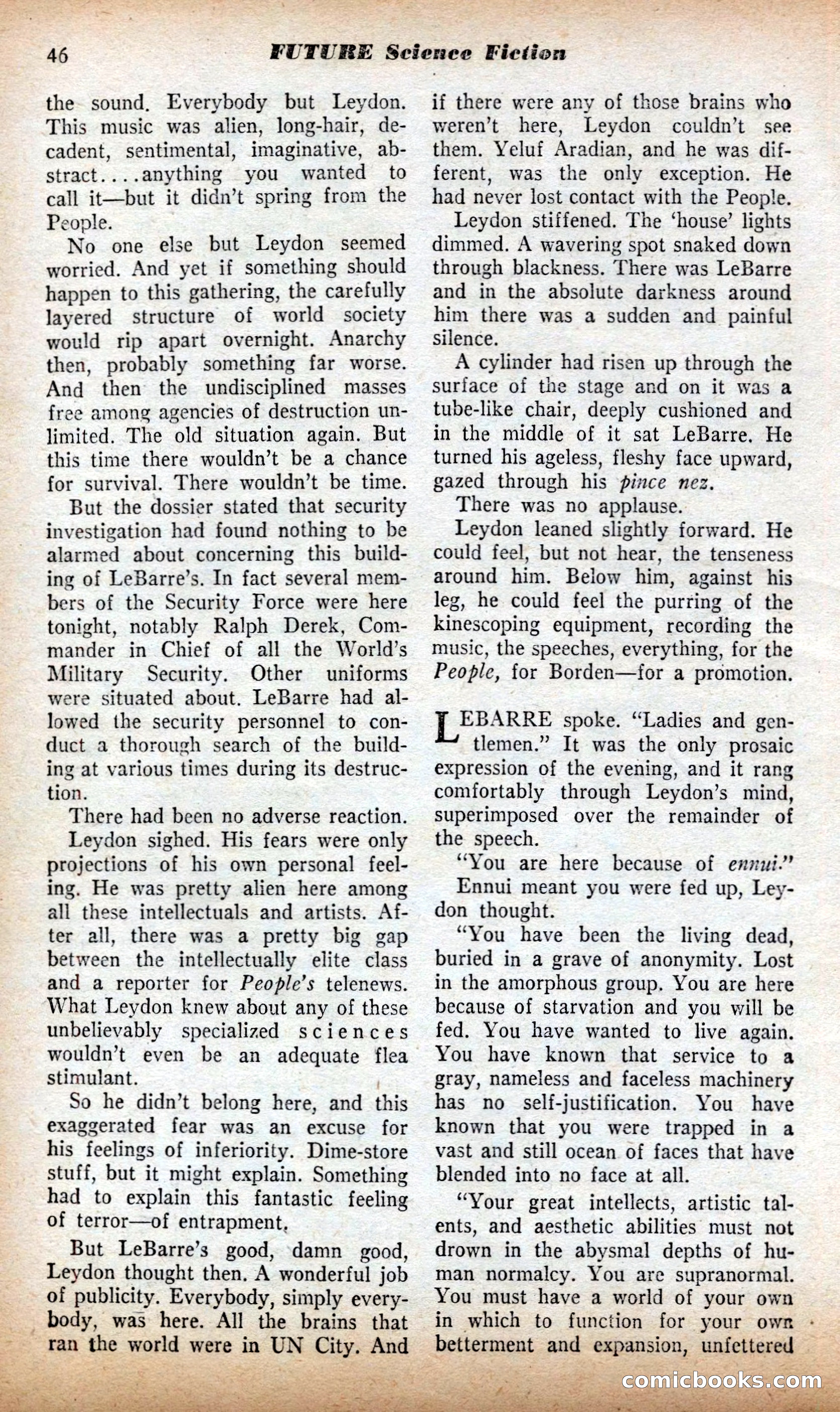 Future Science Fiction British Edition #13 — page 46 of 100