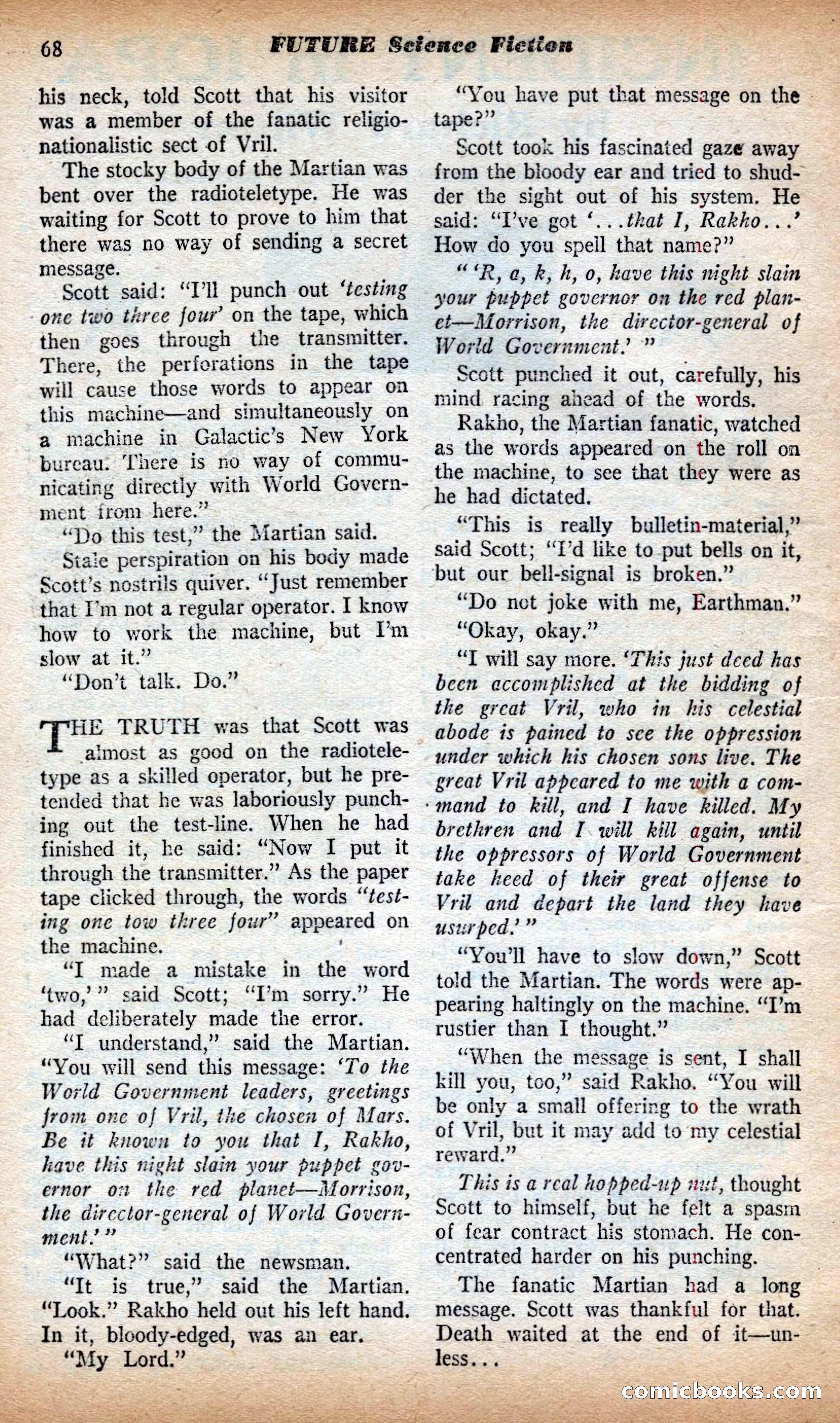 Future Science Fiction British Edition #13 — page 68 of 100