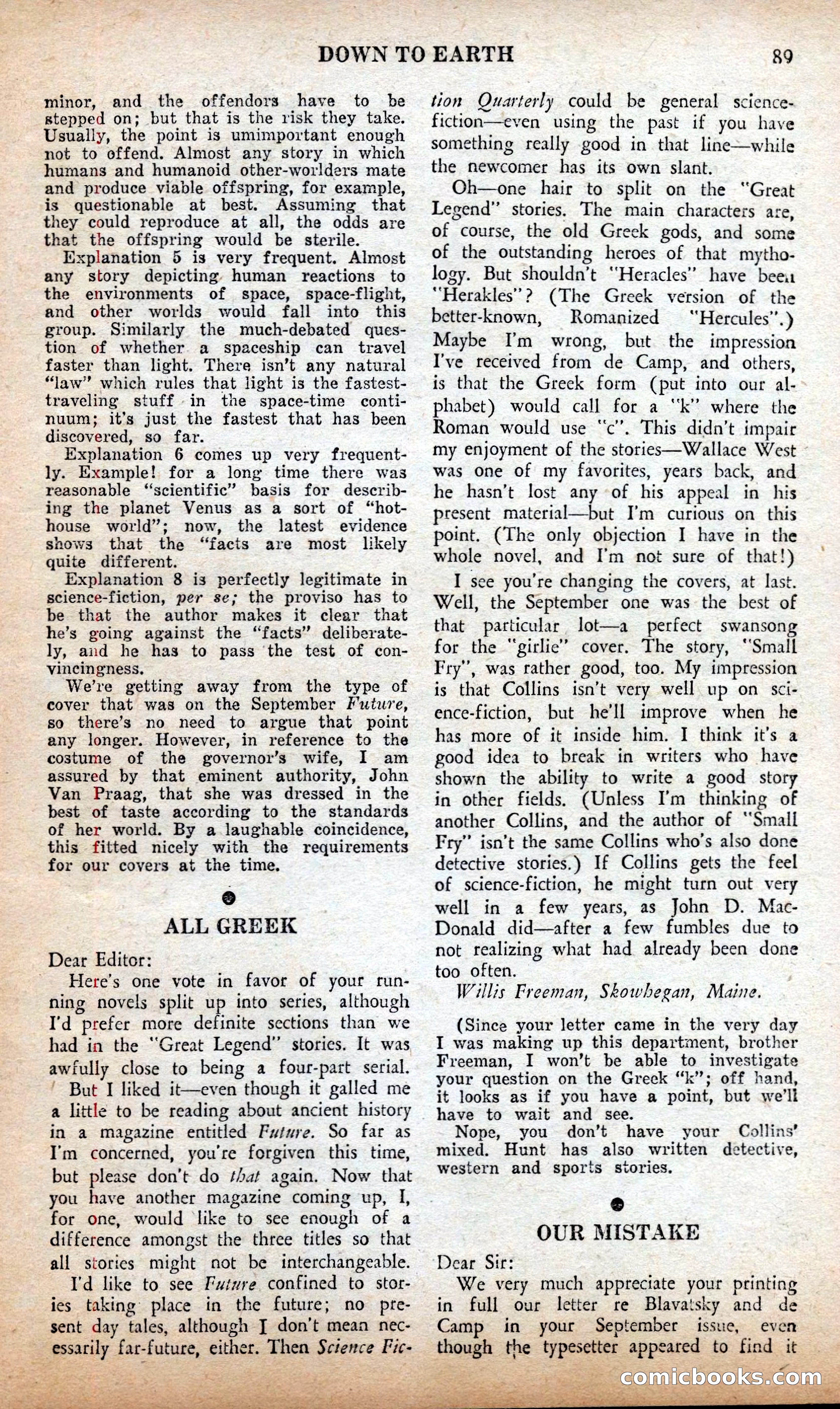 Future Science Fiction British Edition #13 — page 89 of 100