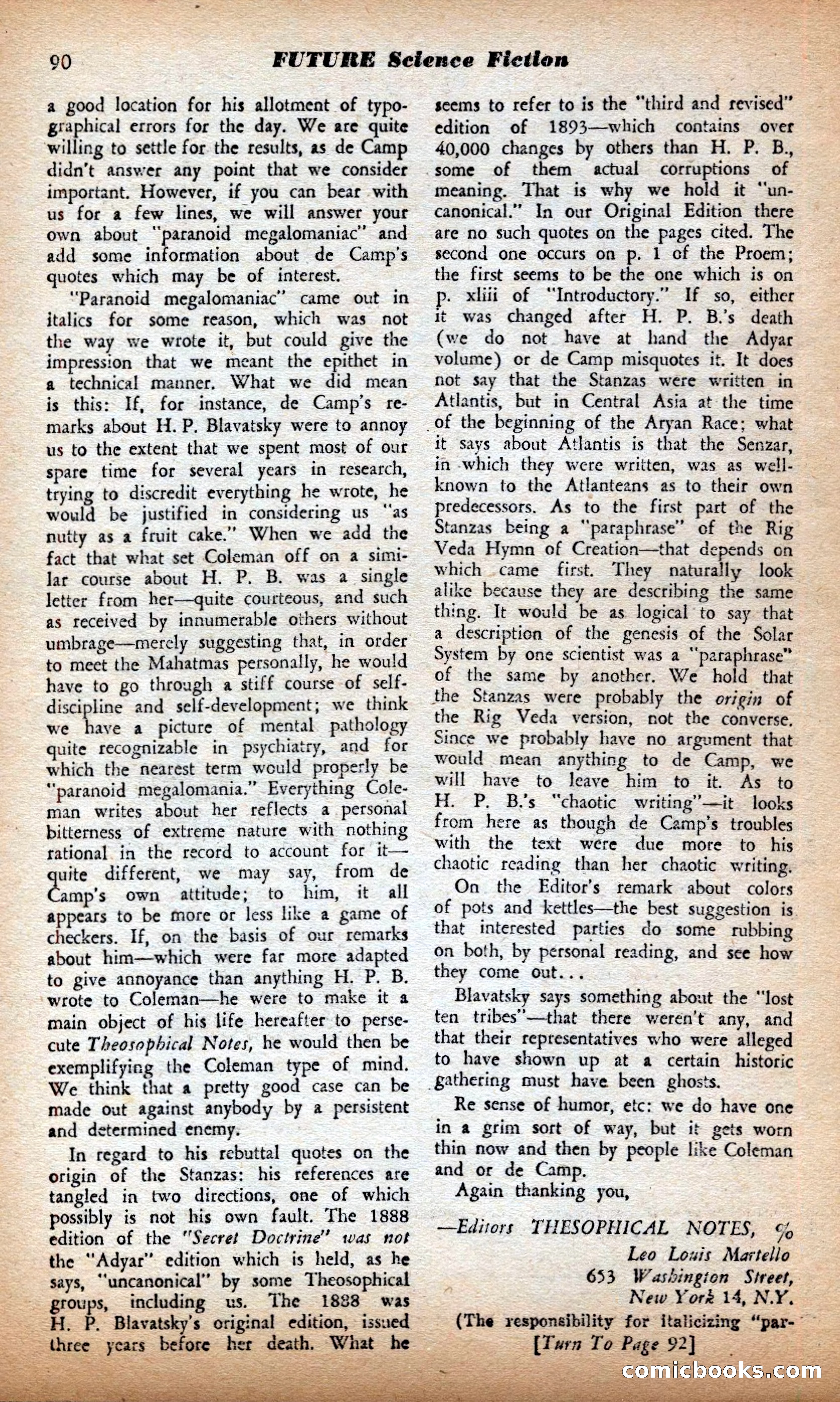 Future Science Fiction British Edition #13 — page 90 of 100
