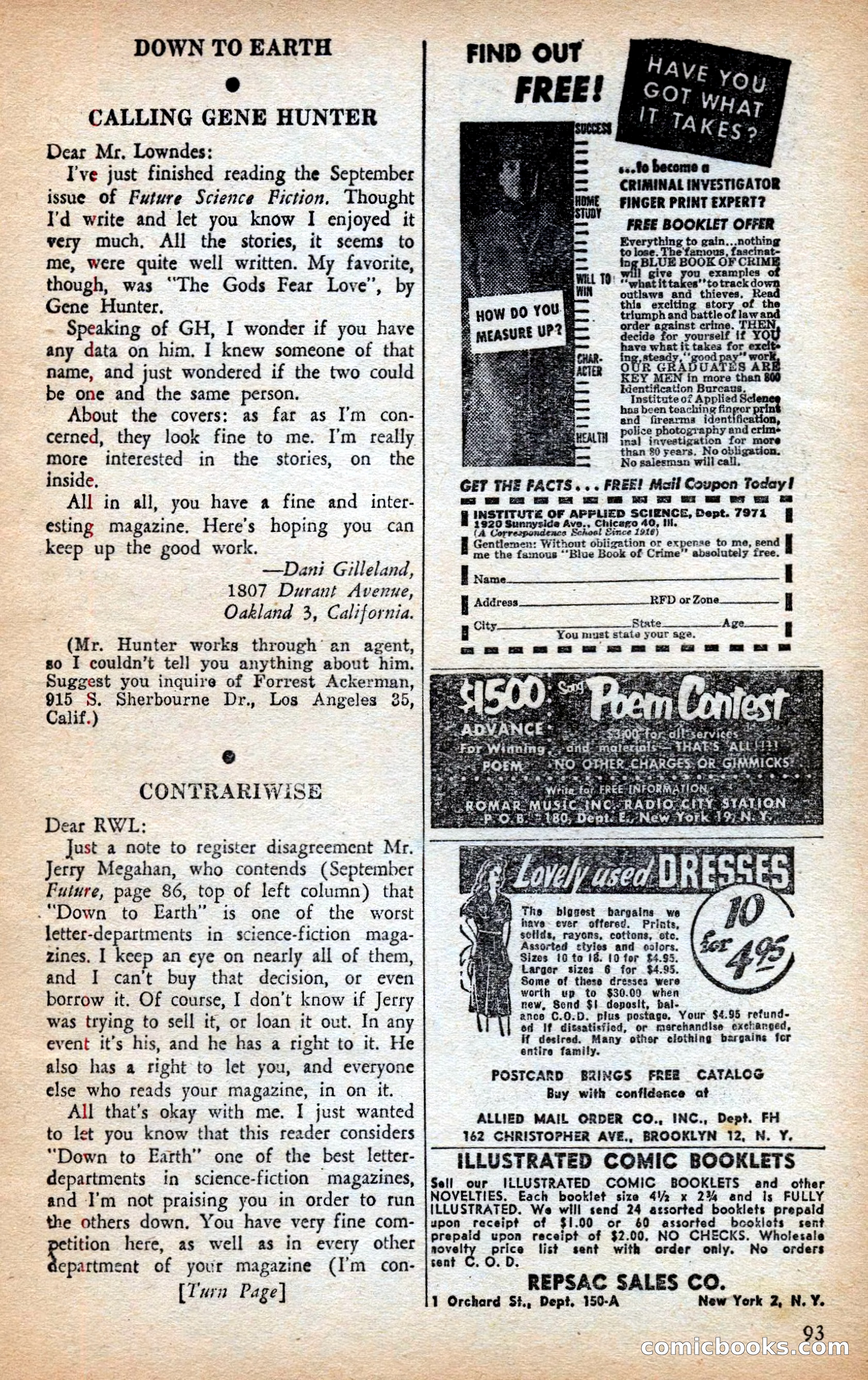 Future Science Fiction British Edition #13 — page 93 of 100