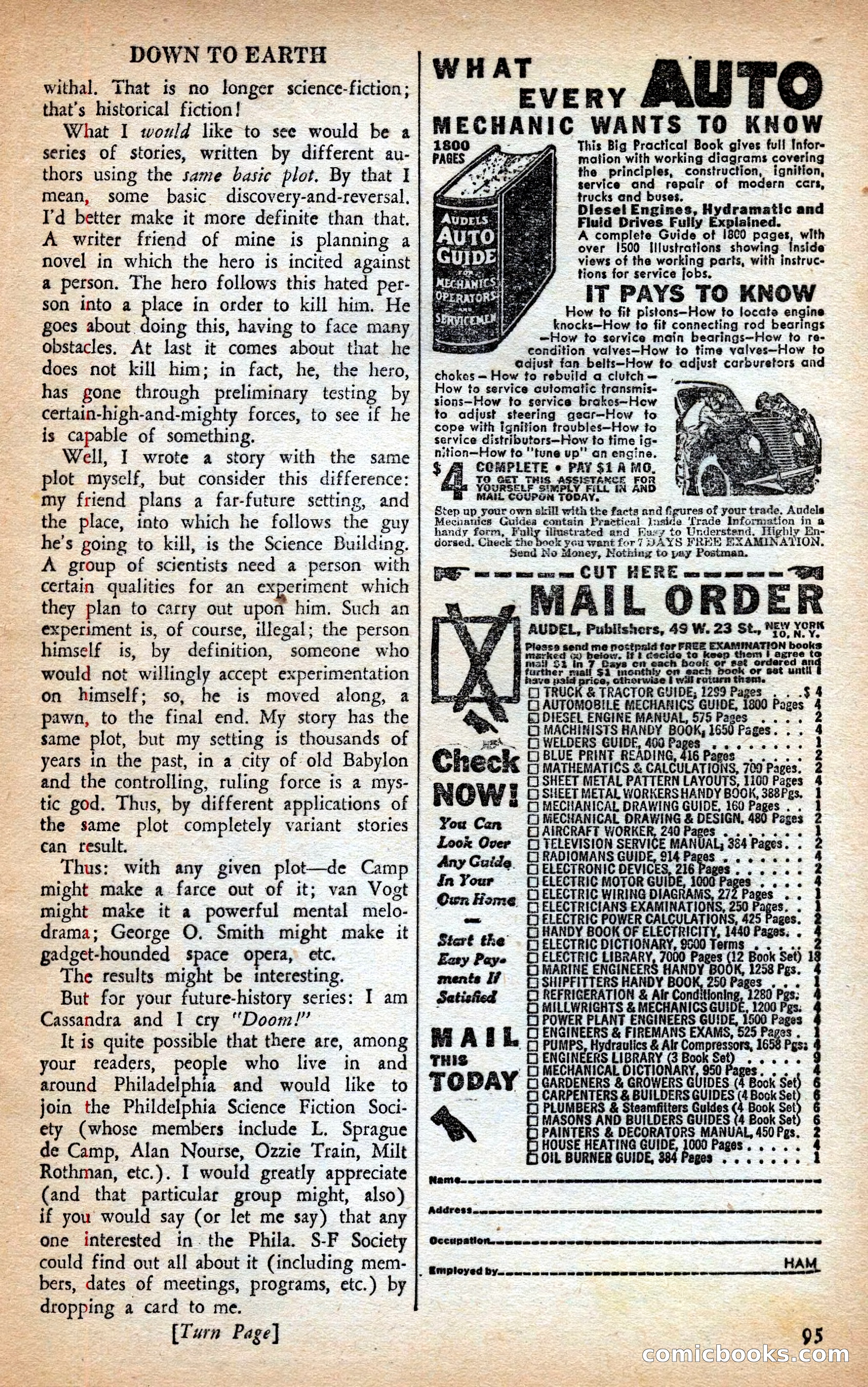 Future Science Fiction British Edition #13 — page 95 of 100
