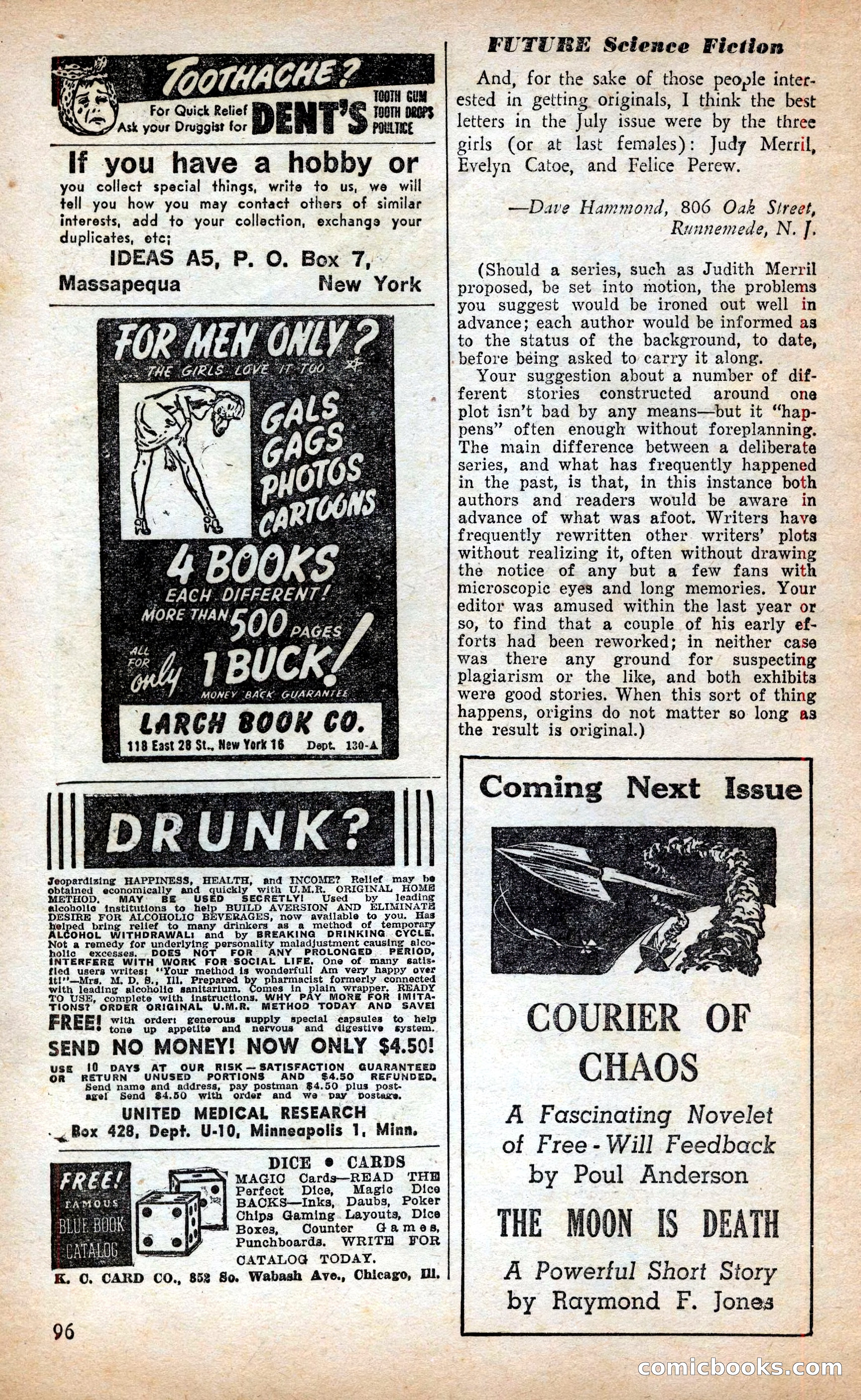 Future Science Fiction British Edition #13 — page 96 of 100