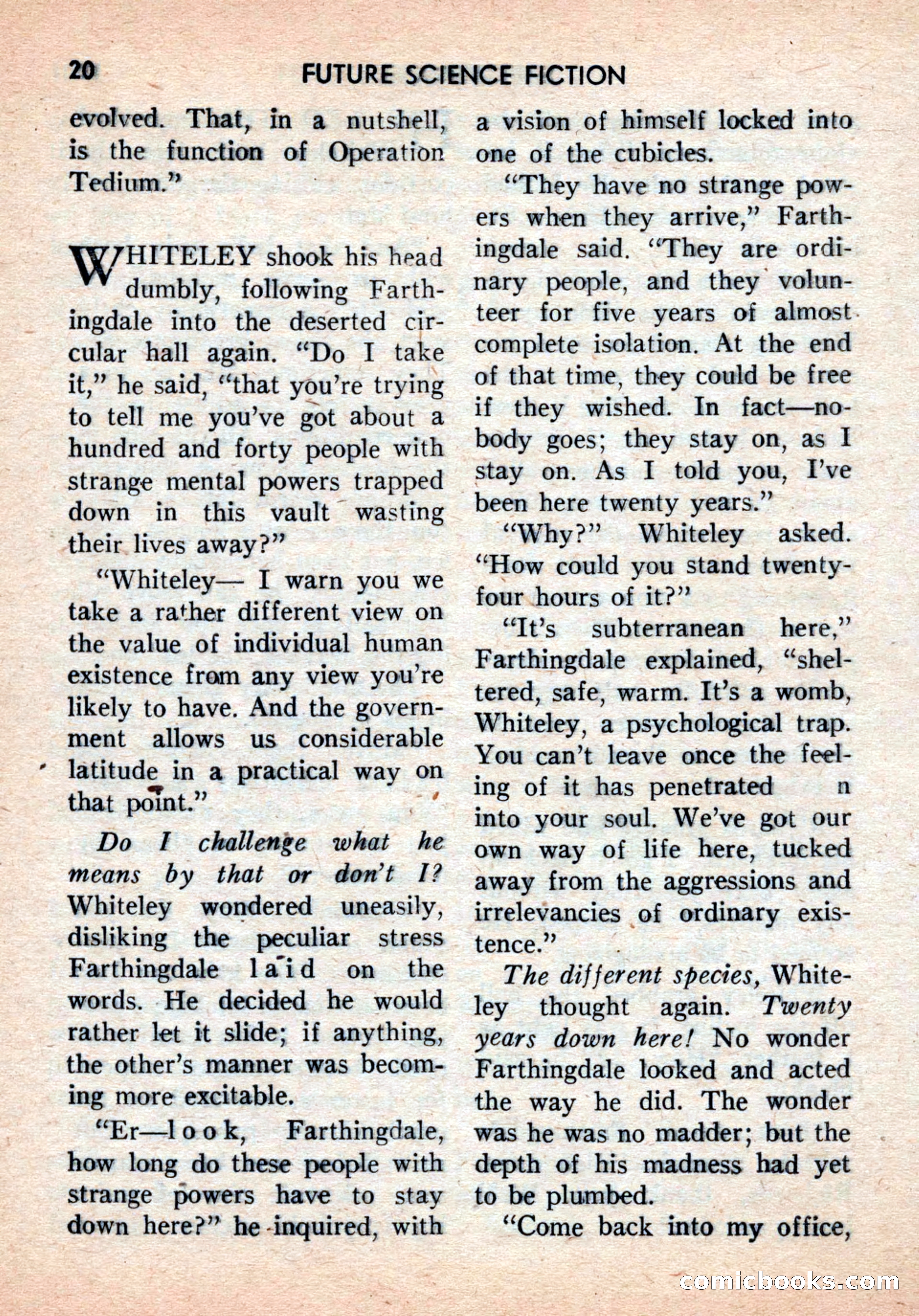 Future Science Fiction, August 1959 — page 20 of 132