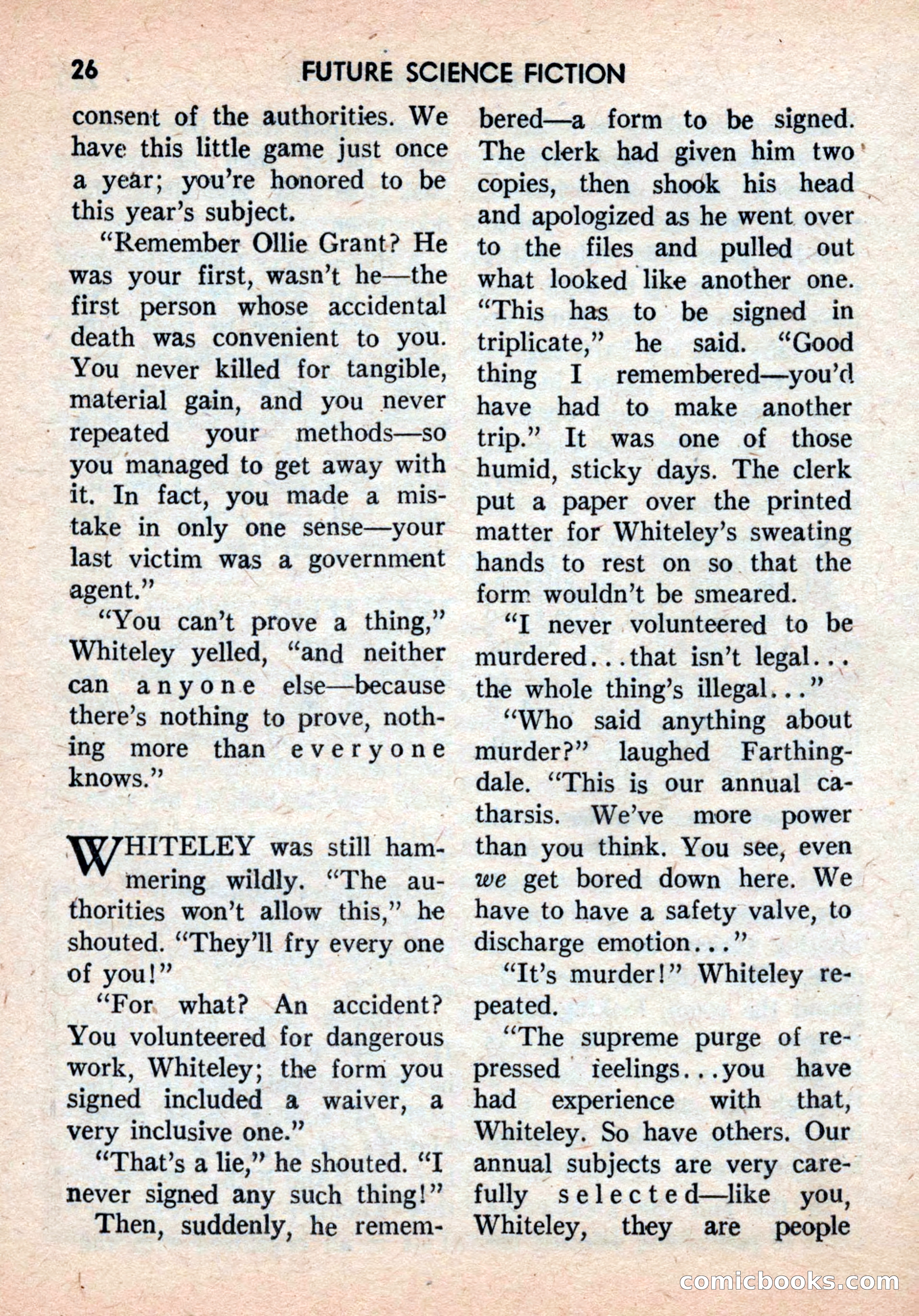 Future Science Fiction, August 1959 — page 26 of 132