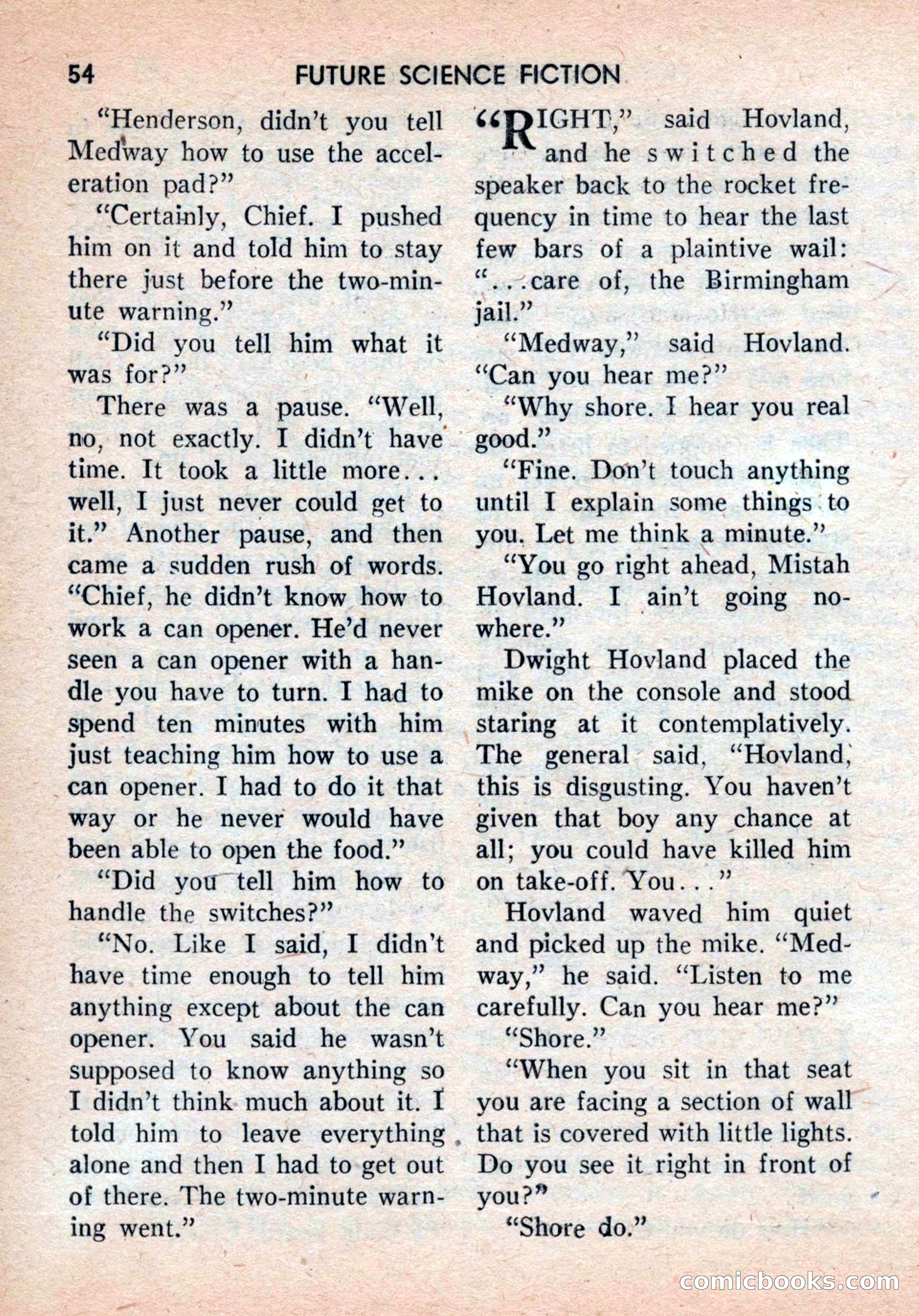 Future Science Fiction, August 1959 — page 54 of 132