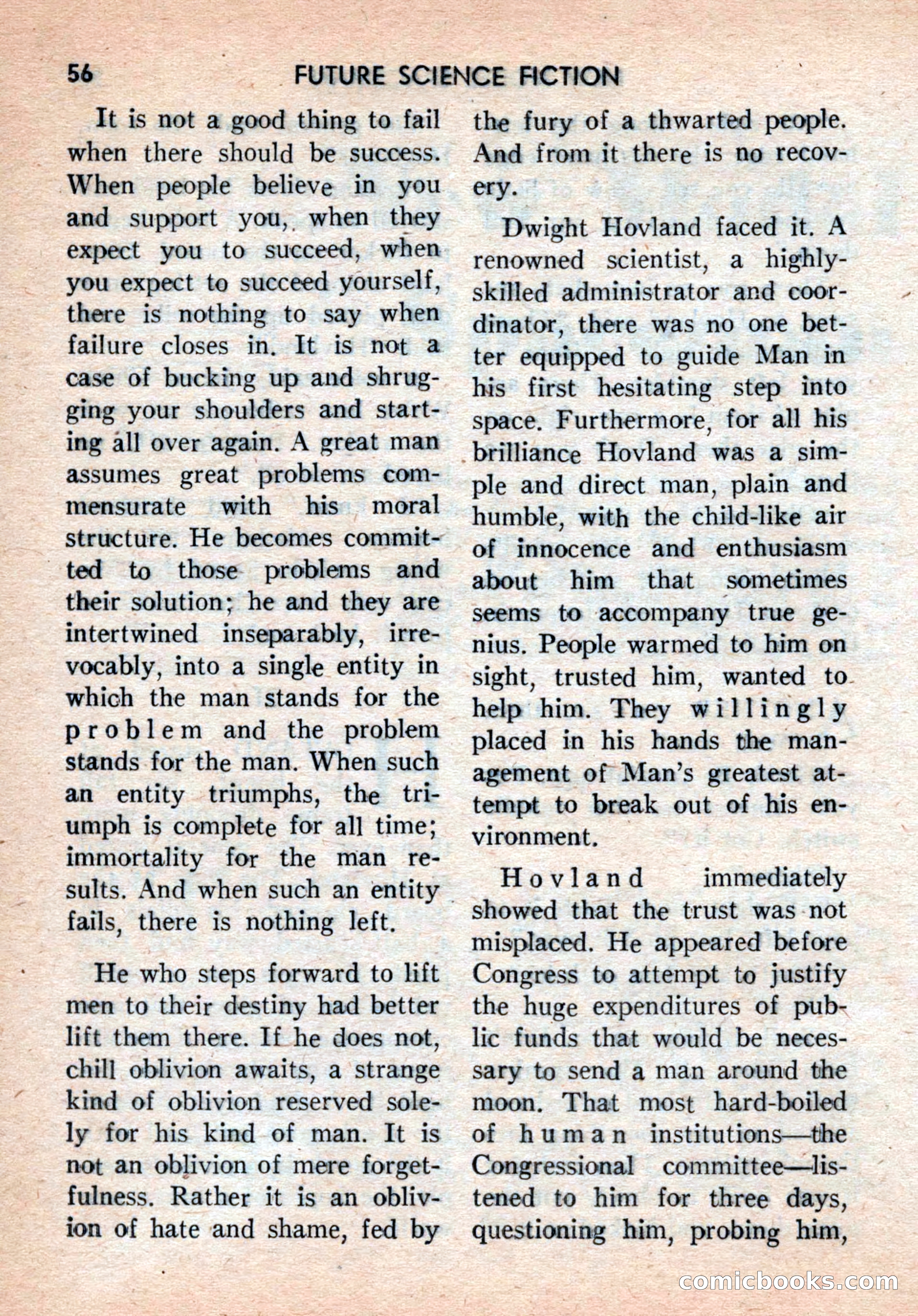 Future Science Fiction, August 1959 — page 56 of 132