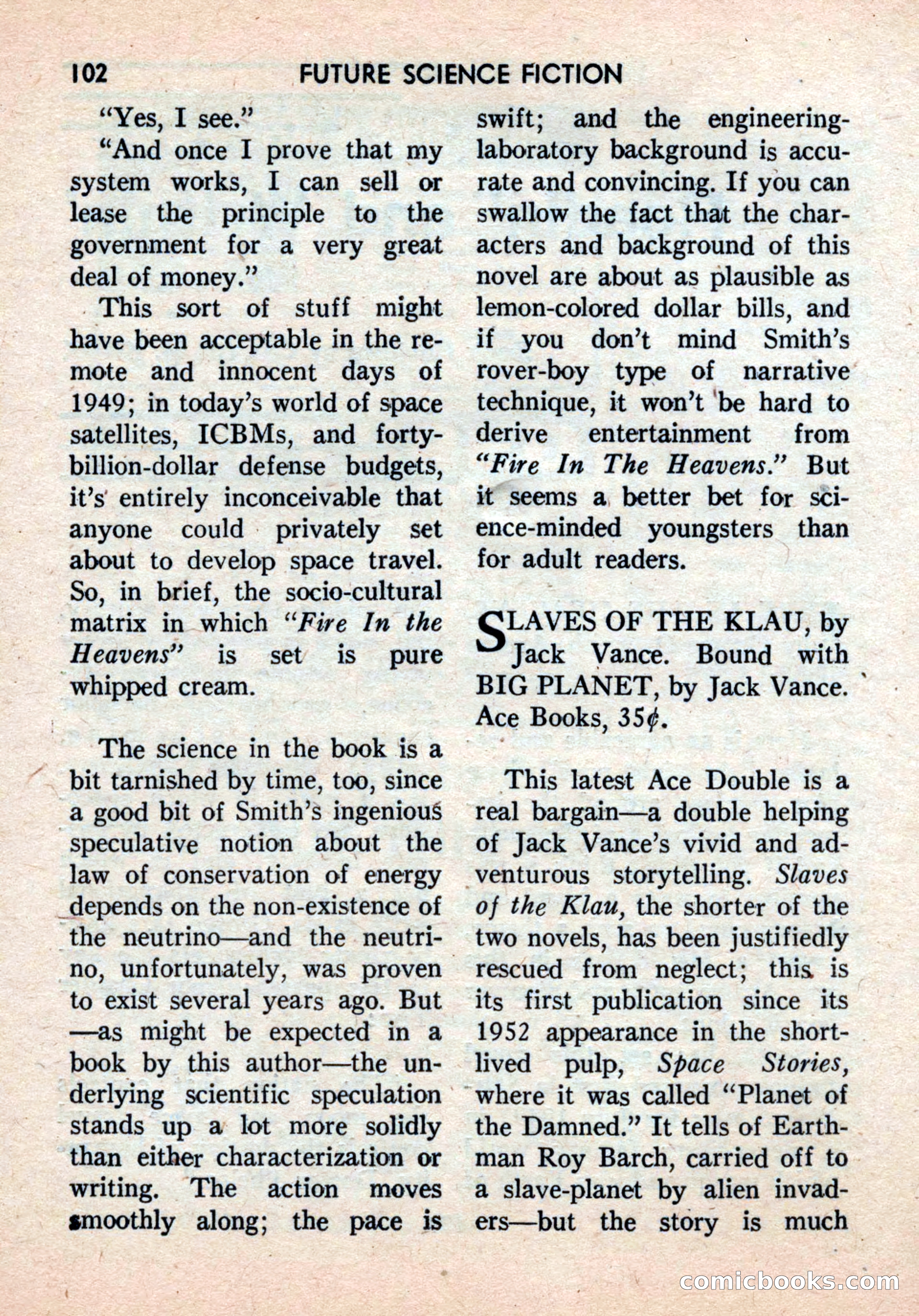 Future Science Fiction, August 1959 — page 102 of 132
