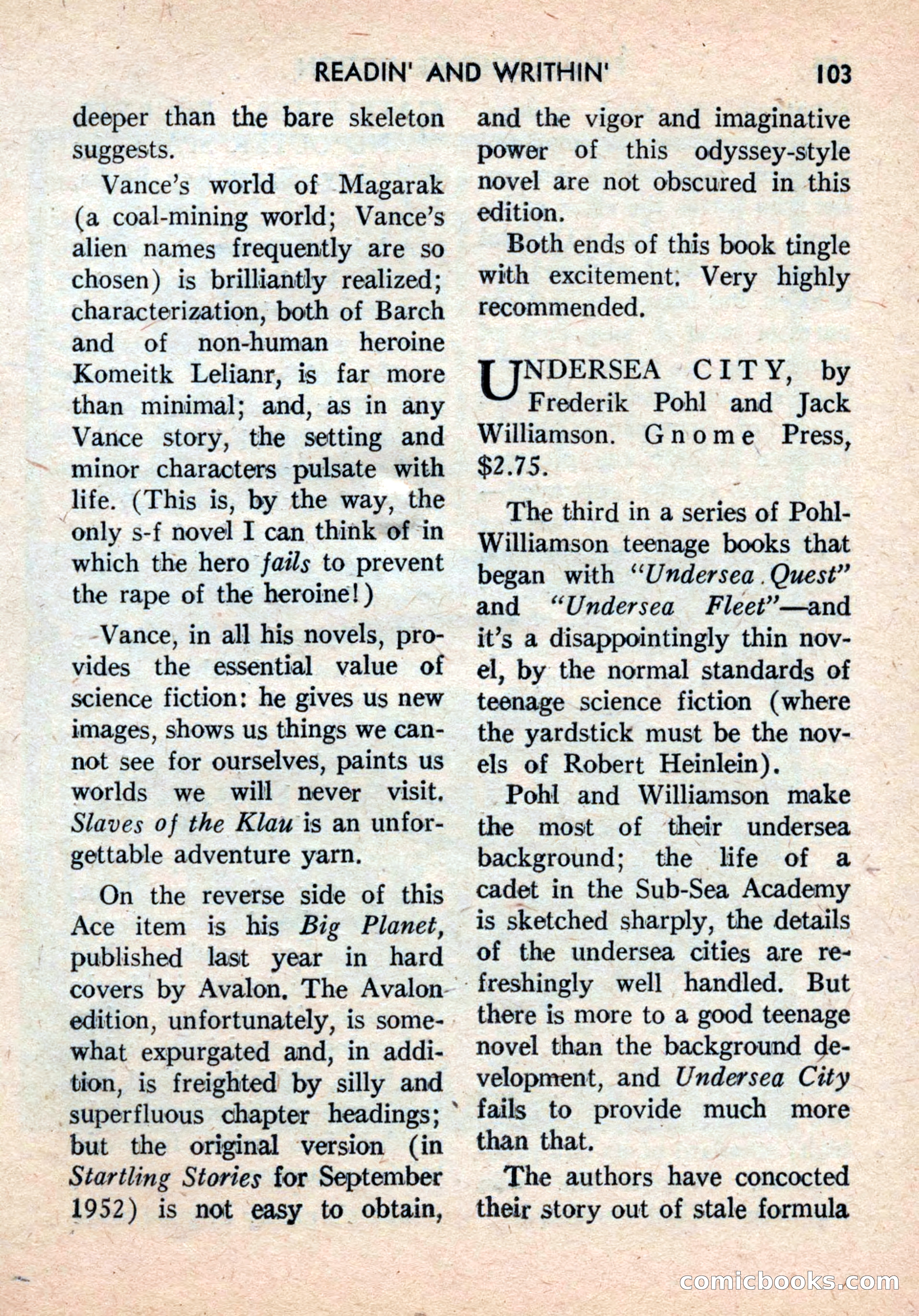 Future Science Fiction, August 1959 — page 103 of 132