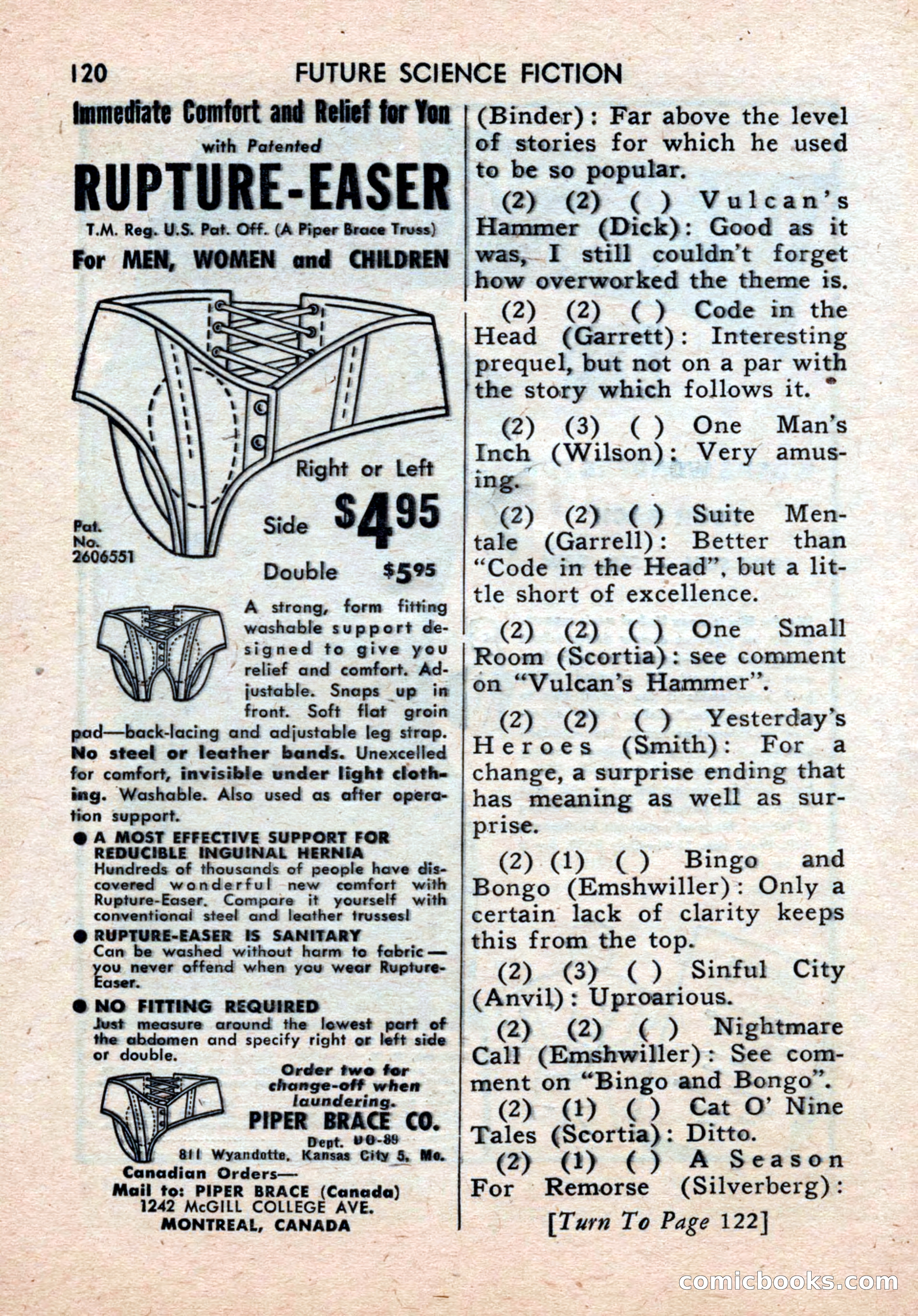 Future Science Fiction, August 1959 — page 120 of 132