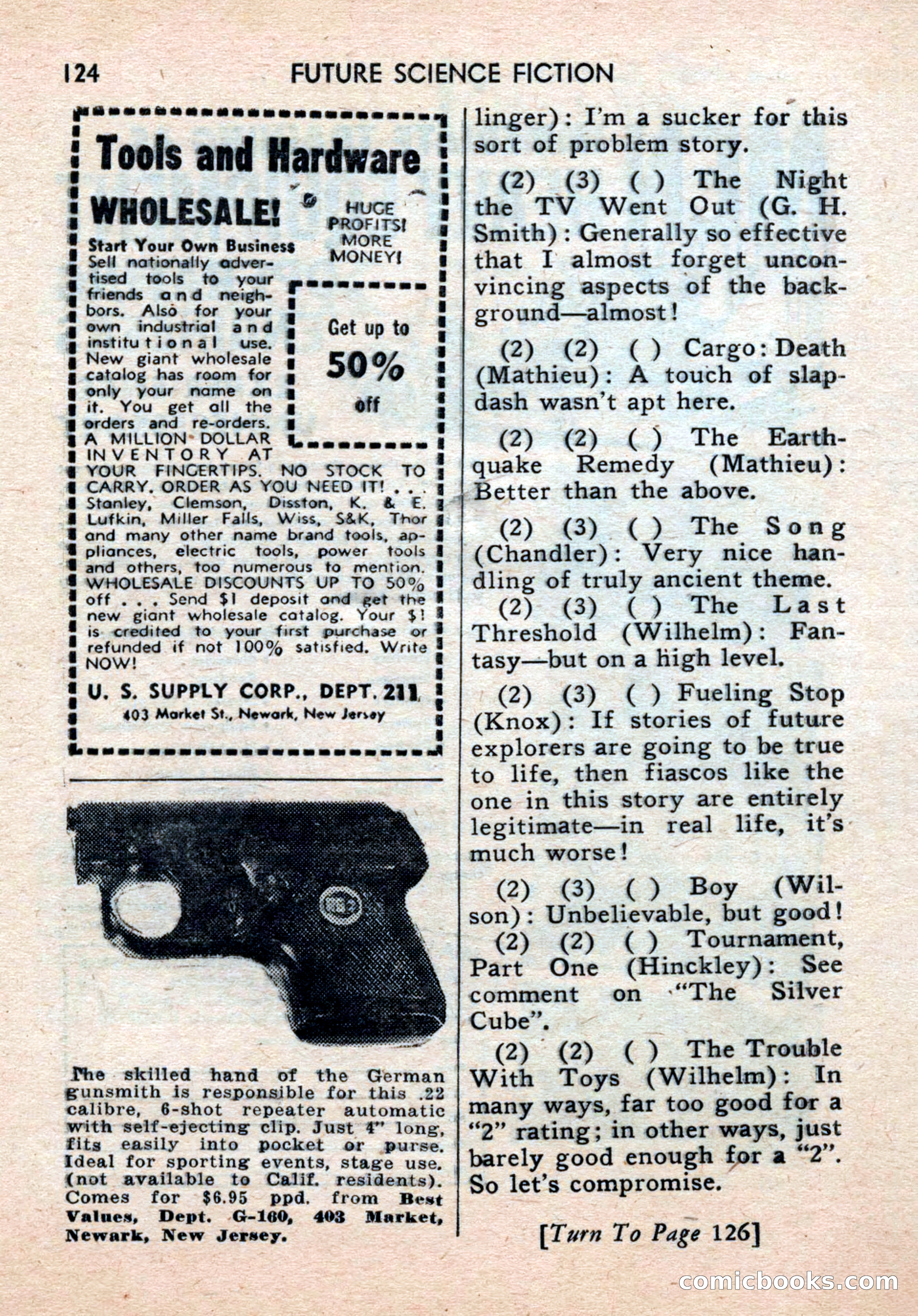 Future Science Fiction, August 1959 — page 124 of 132
