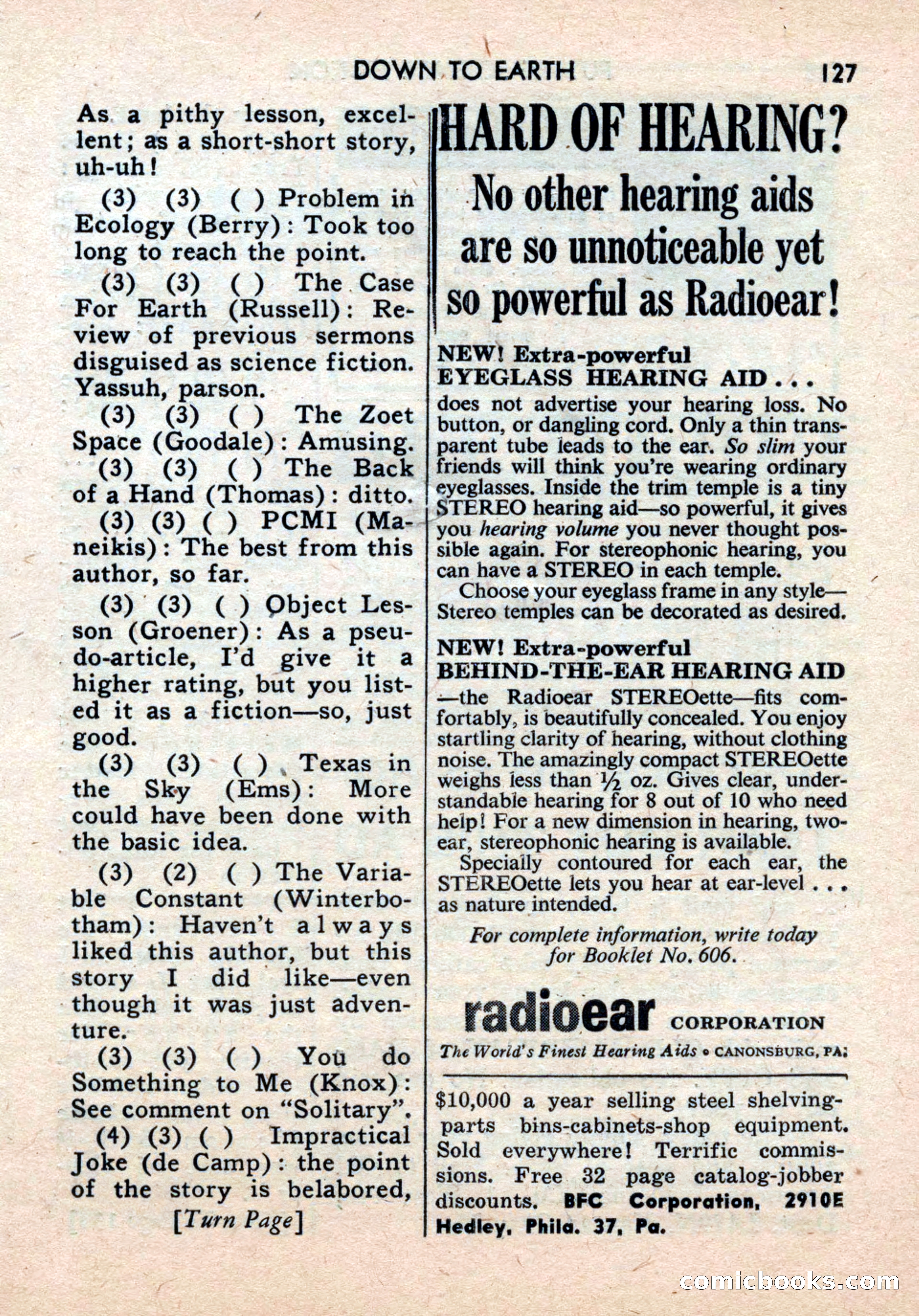 Future Science Fiction, August 1959 — page 127 of 132