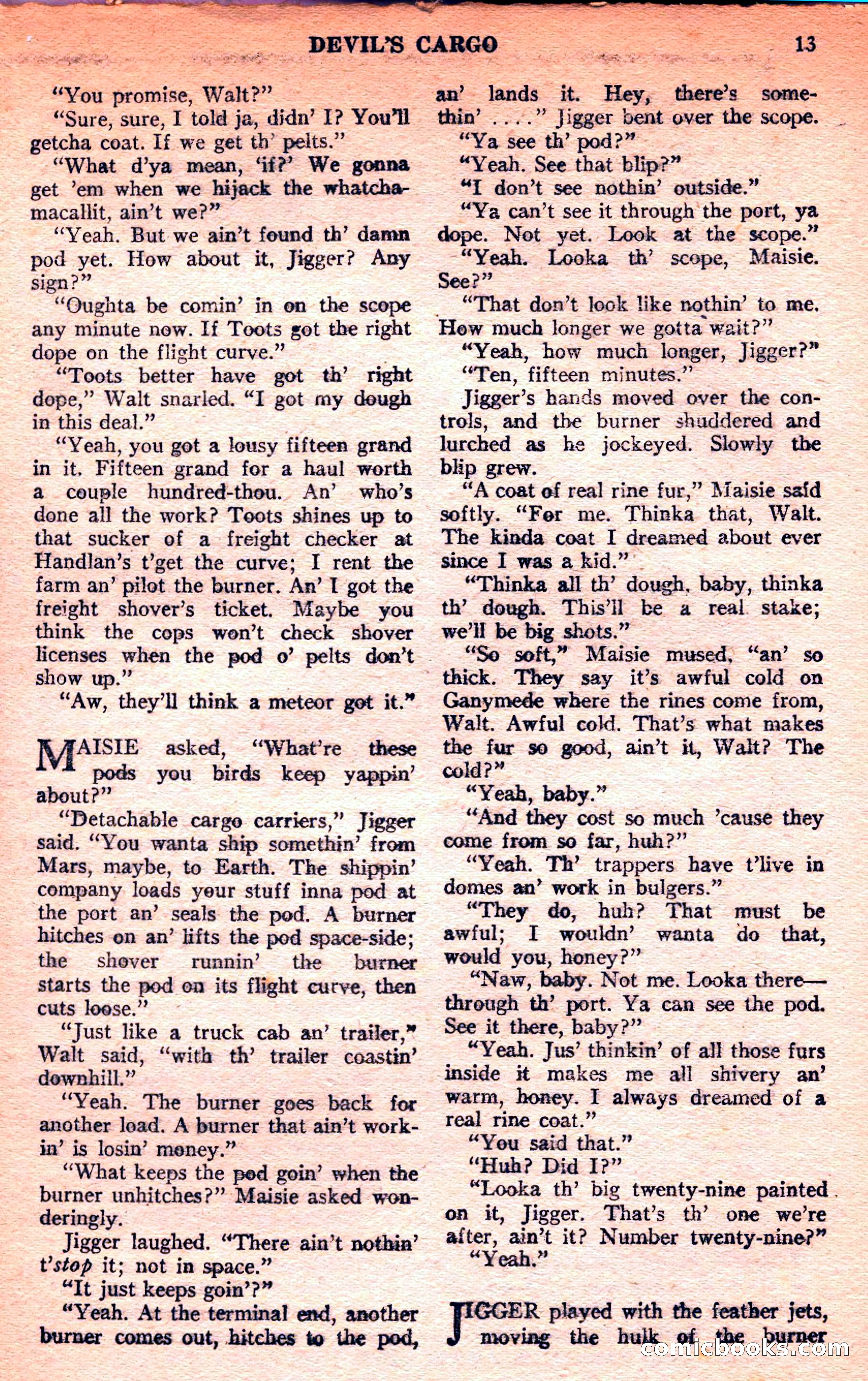 Future Science Fiction, March 1952 — page 13 of 101