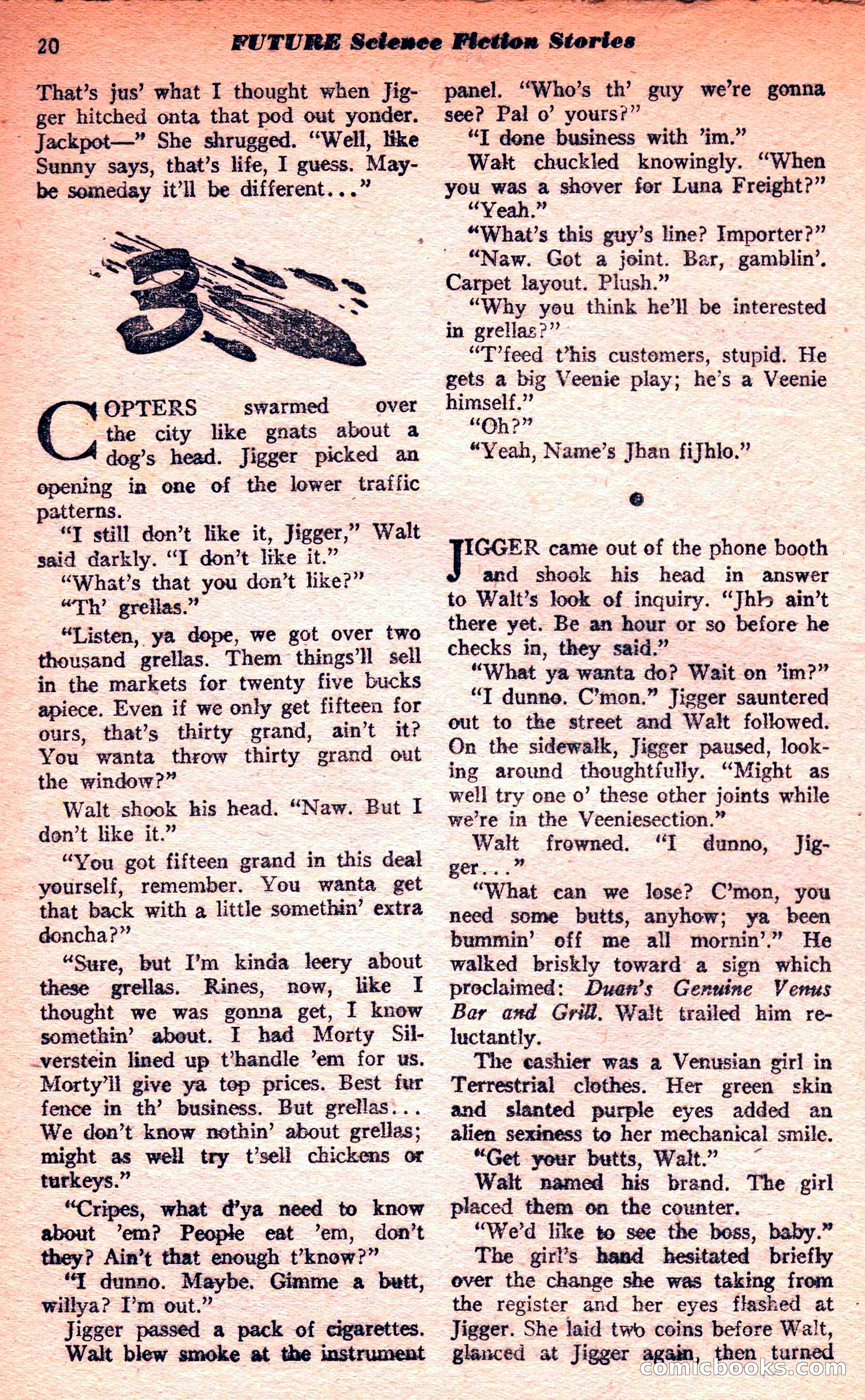Future Science Fiction, March 1952 — page 20 of 101