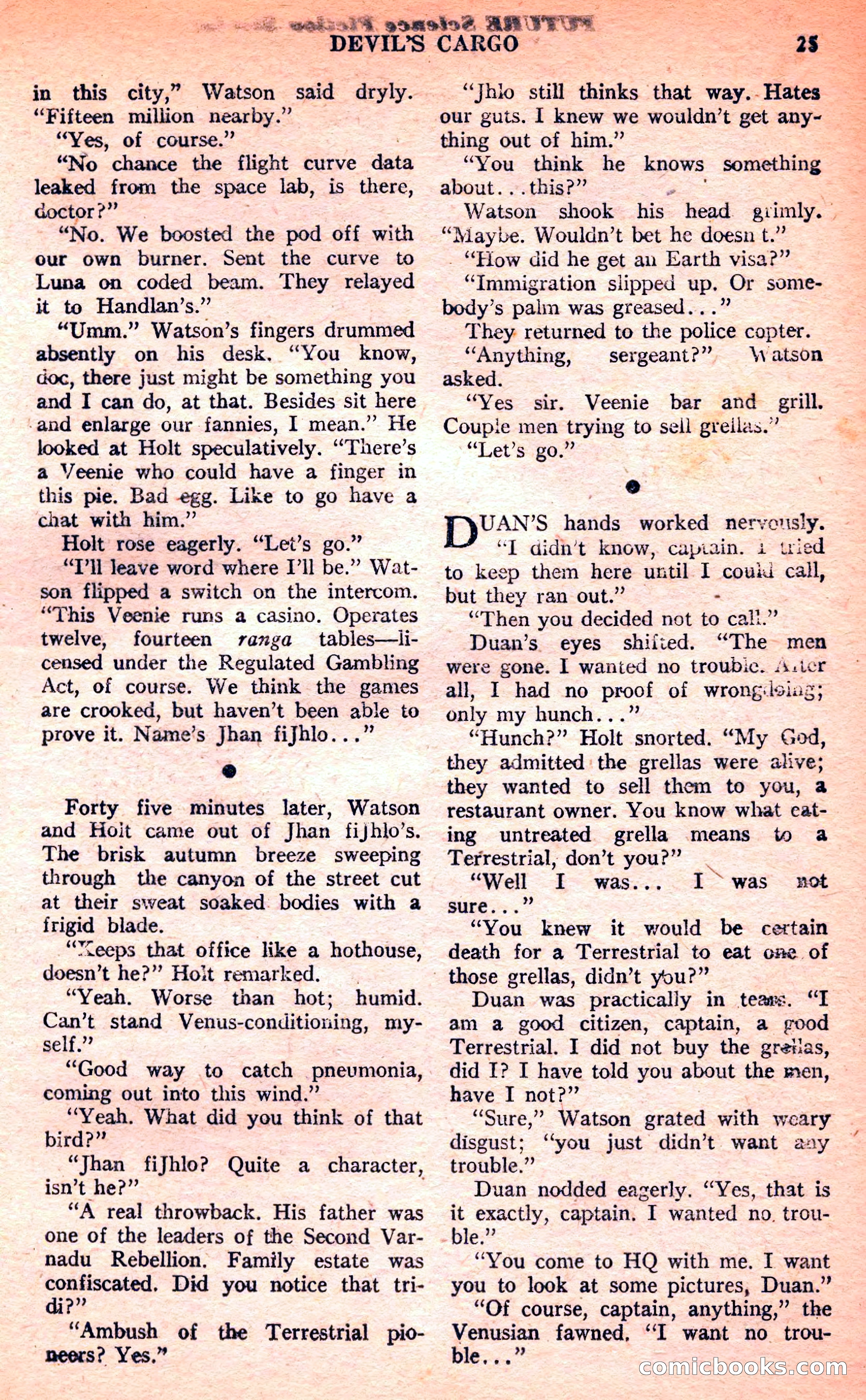 Future Science Fiction, March 1952 — page 25 of 101