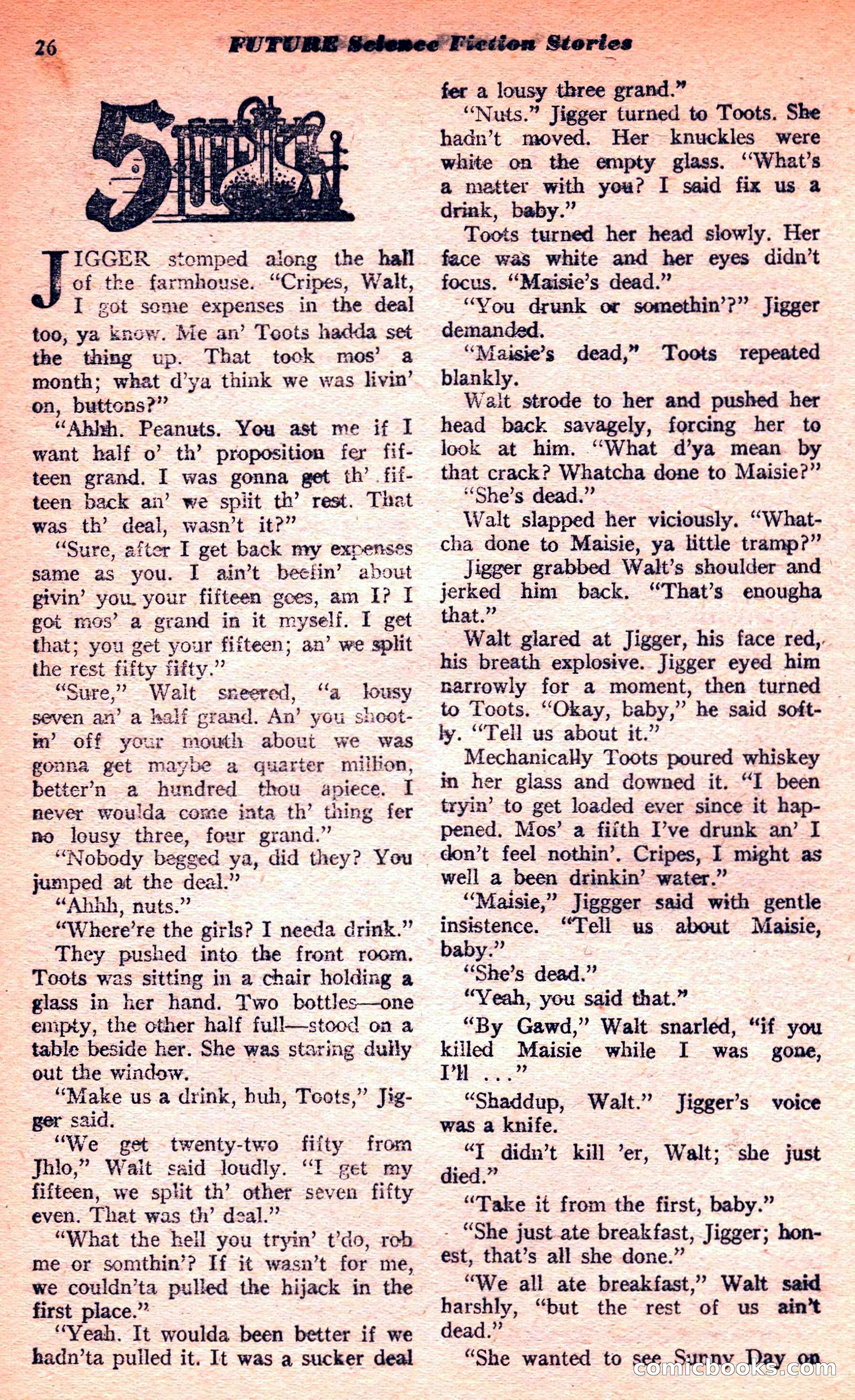 Future Science Fiction, March 1952 — page 26 of 101