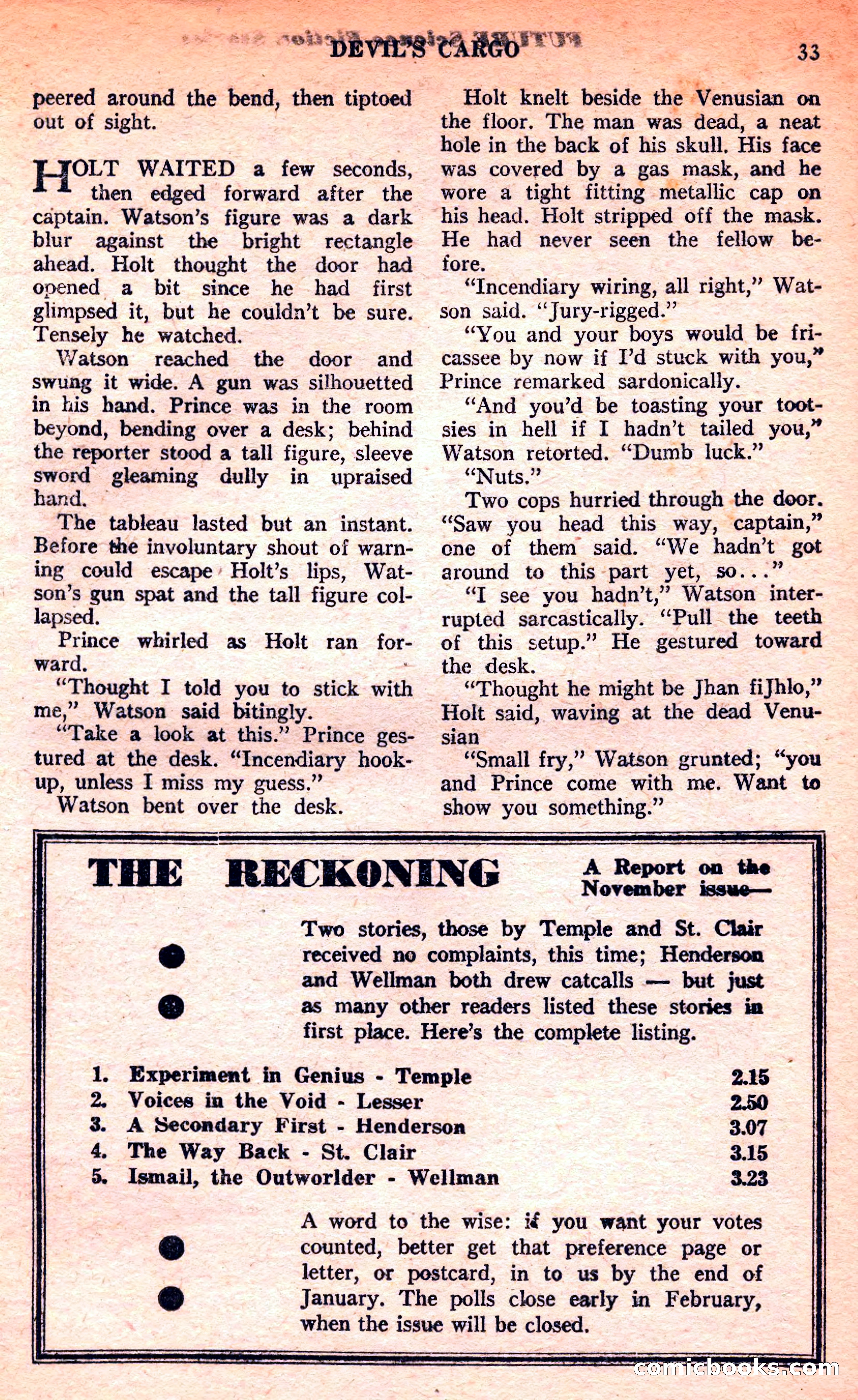 Future Science Fiction, March 1952 — page 33 of 101