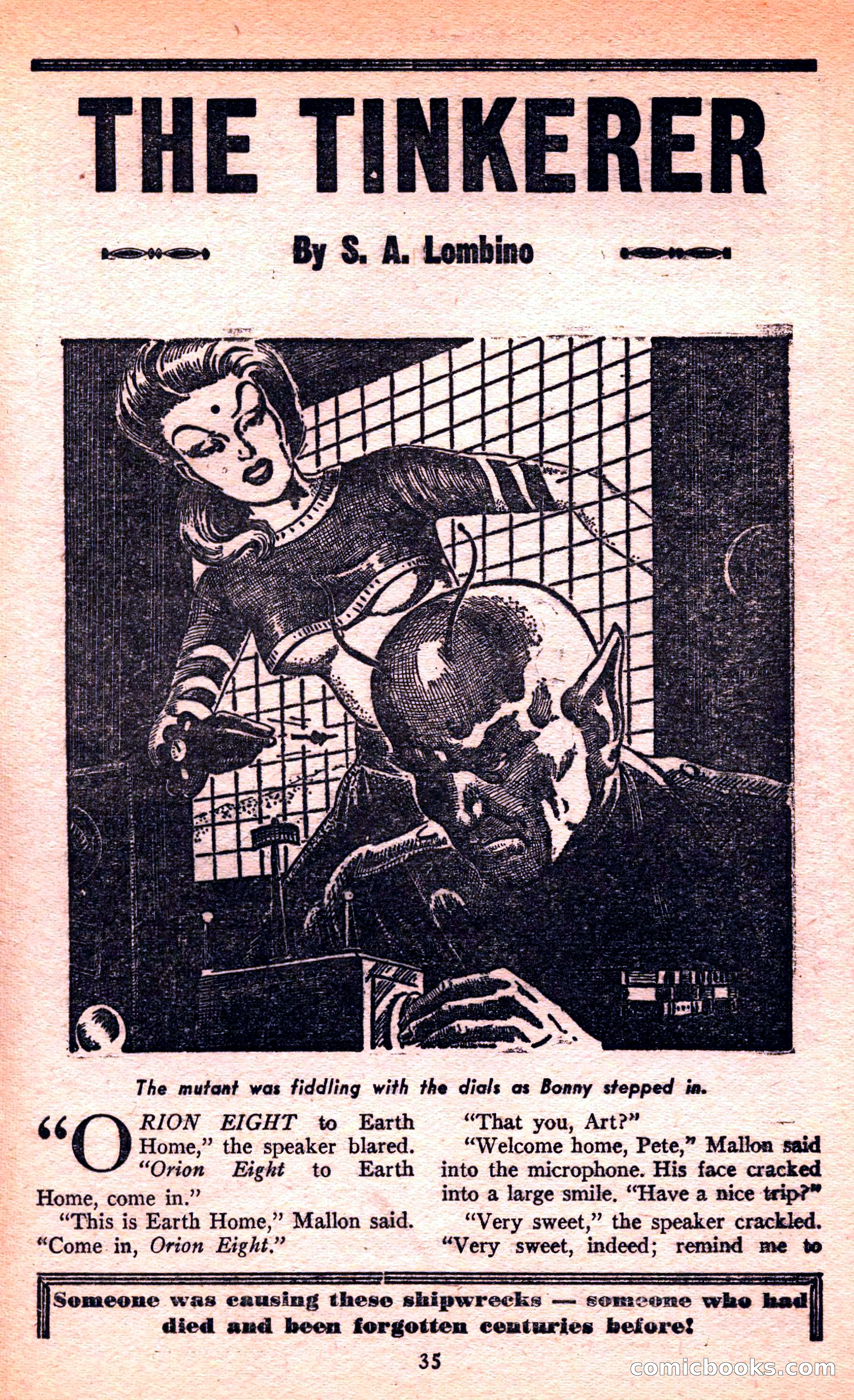 Future Science Fiction, March 1952 — page 35 of 101