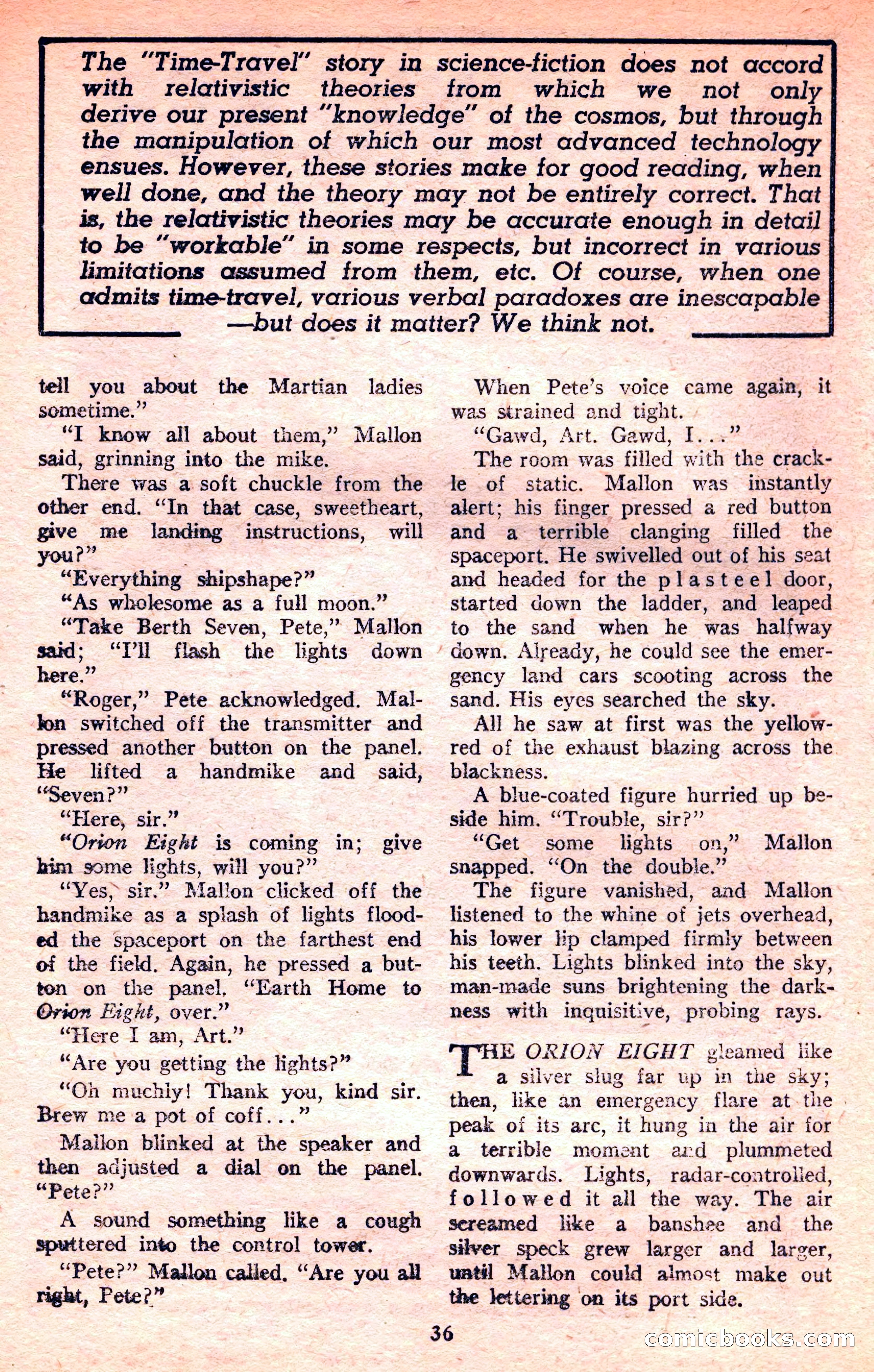 Future Science Fiction, March 1952 — page 36 of 101