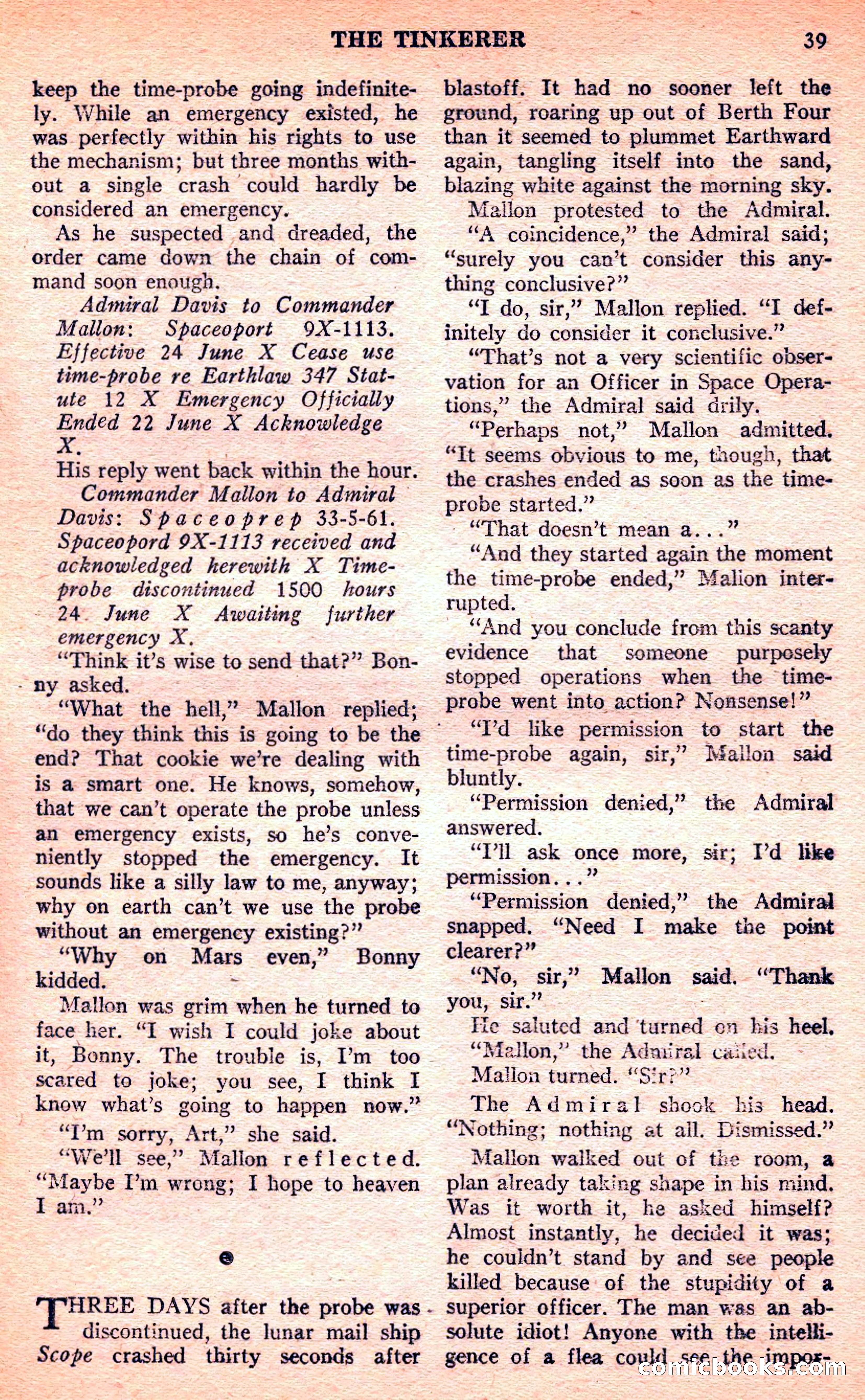 Future Science Fiction, March 1952 — page 39 of 101