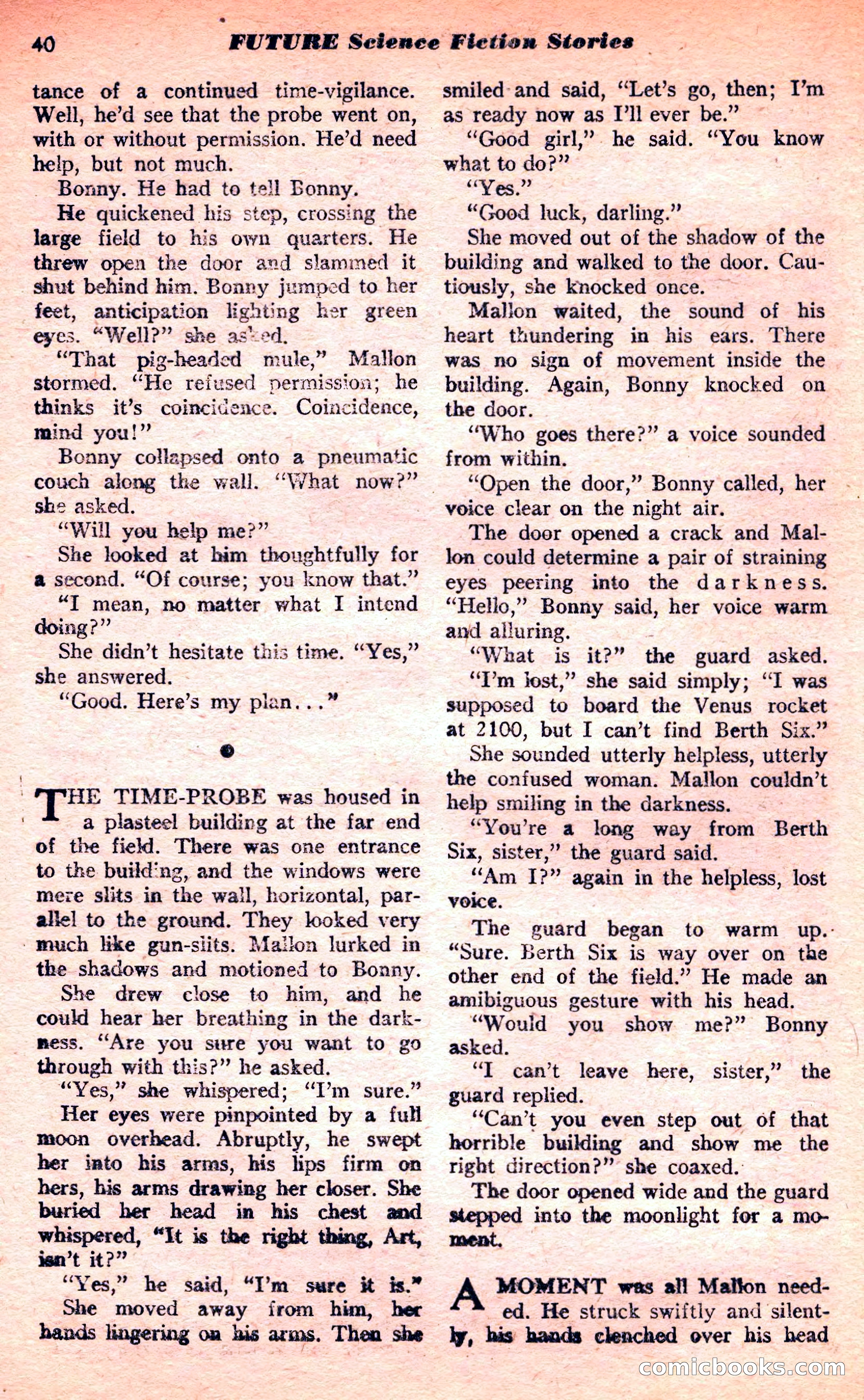 Future Science Fiction, March 1952 — page 40 of 101
